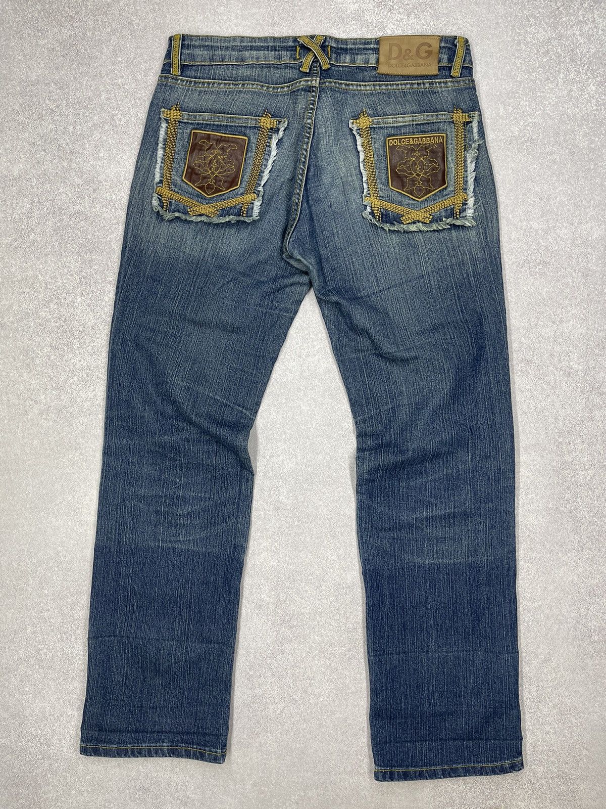 Dolce & Gabbana Vintage Dolce Gabbana Denim Jeans Big Logo Made in Italy Size 34" / US 12 / IT 48 - 3 Thumbnail