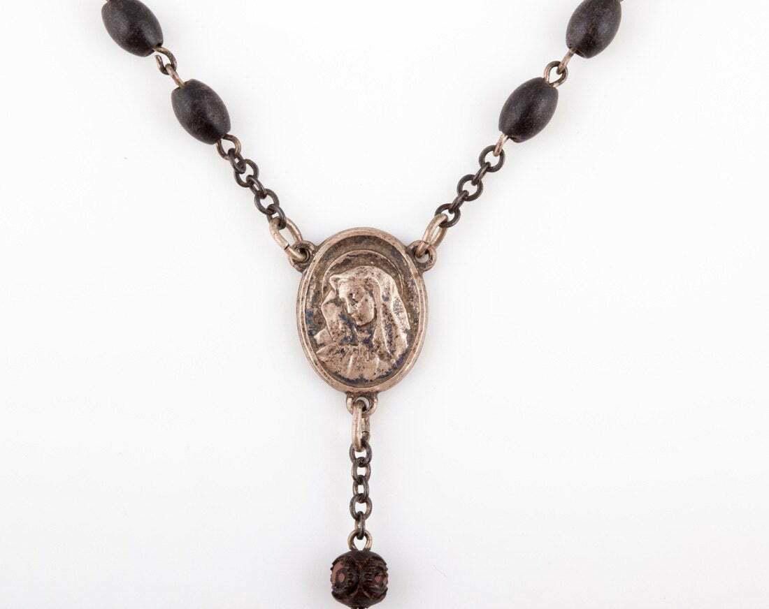 Designer Victorian Gutta Percha Bead Rosary Size ONE SIZE - 3 Thumbnail