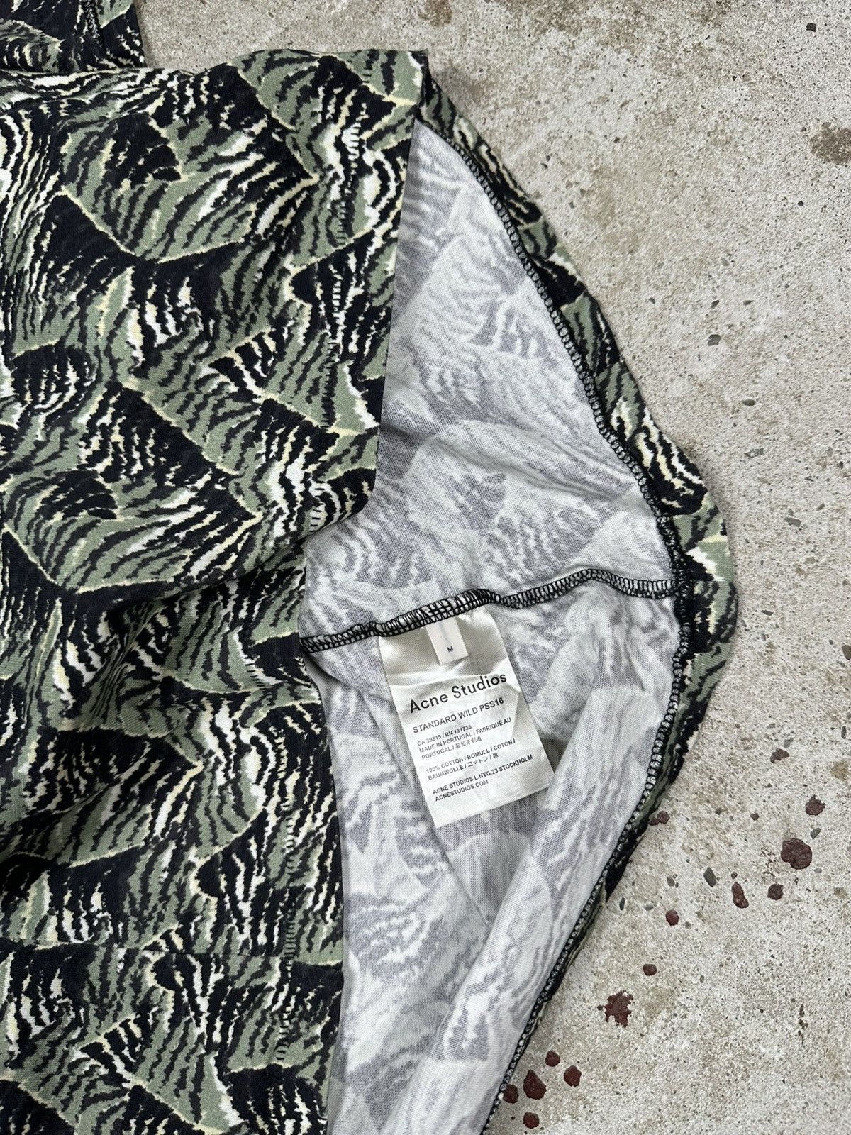 Acne Studios Acne Studios Standard Wild PSS16 Camo All Over Print Tee Size US M / EU 48-50 / 2 - 9 Thumbnail