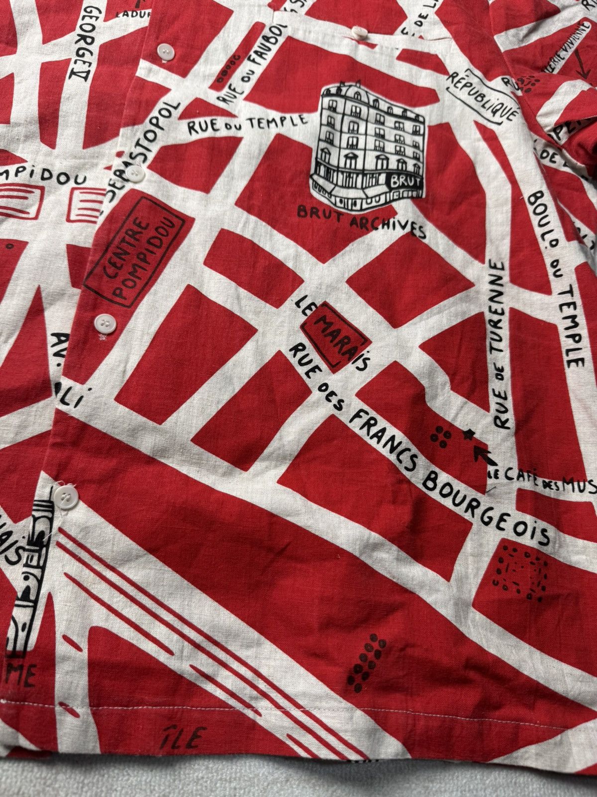 BRUT Archive The Paris map shirt Size US XL / EU 56 / 4 - 2 Thumbnail