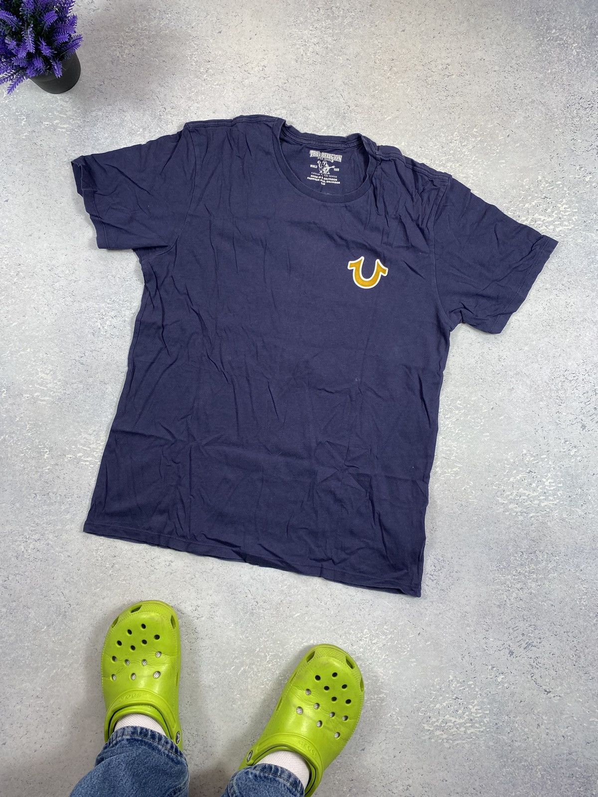 Japanese Brand × True Religion True Religion Men’s Blue T-shirt With Big Centre Logo Size US M / EU 48-50 / 2 - 8 Thumbnail