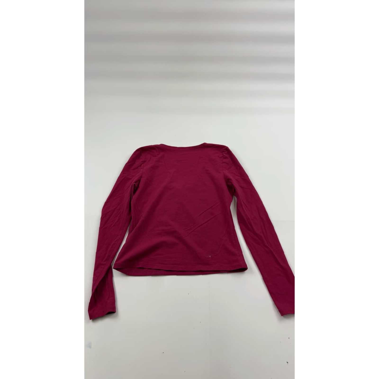 Boden Boden Shirt Women US 8 Magenta Pink Cotton Stretch Scoop Neck Long Sleeve T-Shirt Solid Basic All Seasons Womens Size M / US 6-8 / IT 42-44 - 4 Thumbnail