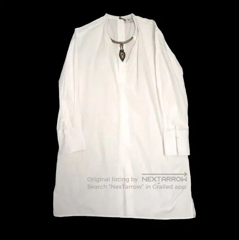 Valentino Valentino White Cotton Long Sleeve Dress . Size M / US 6-8 / IT 42-44 - 1 Thumbnail