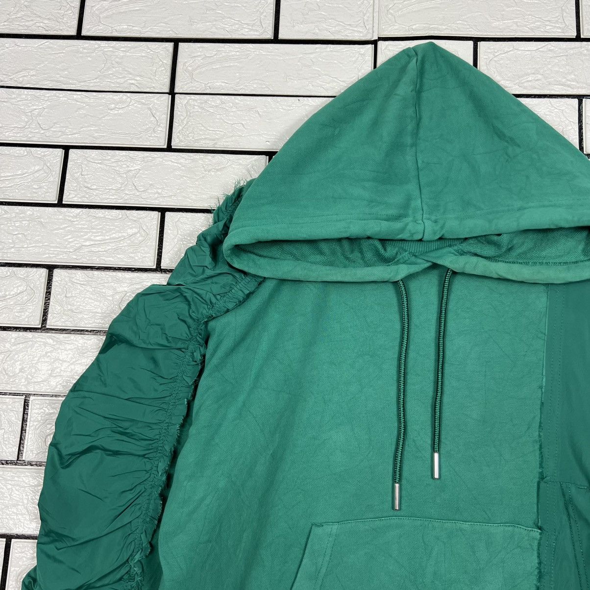 Diesel DIESEL Green Oversized Ruched Sleeve Hoodie #4260-C194 Size XS / US 0-2 / IT 36-38 - 3 Thumbnail