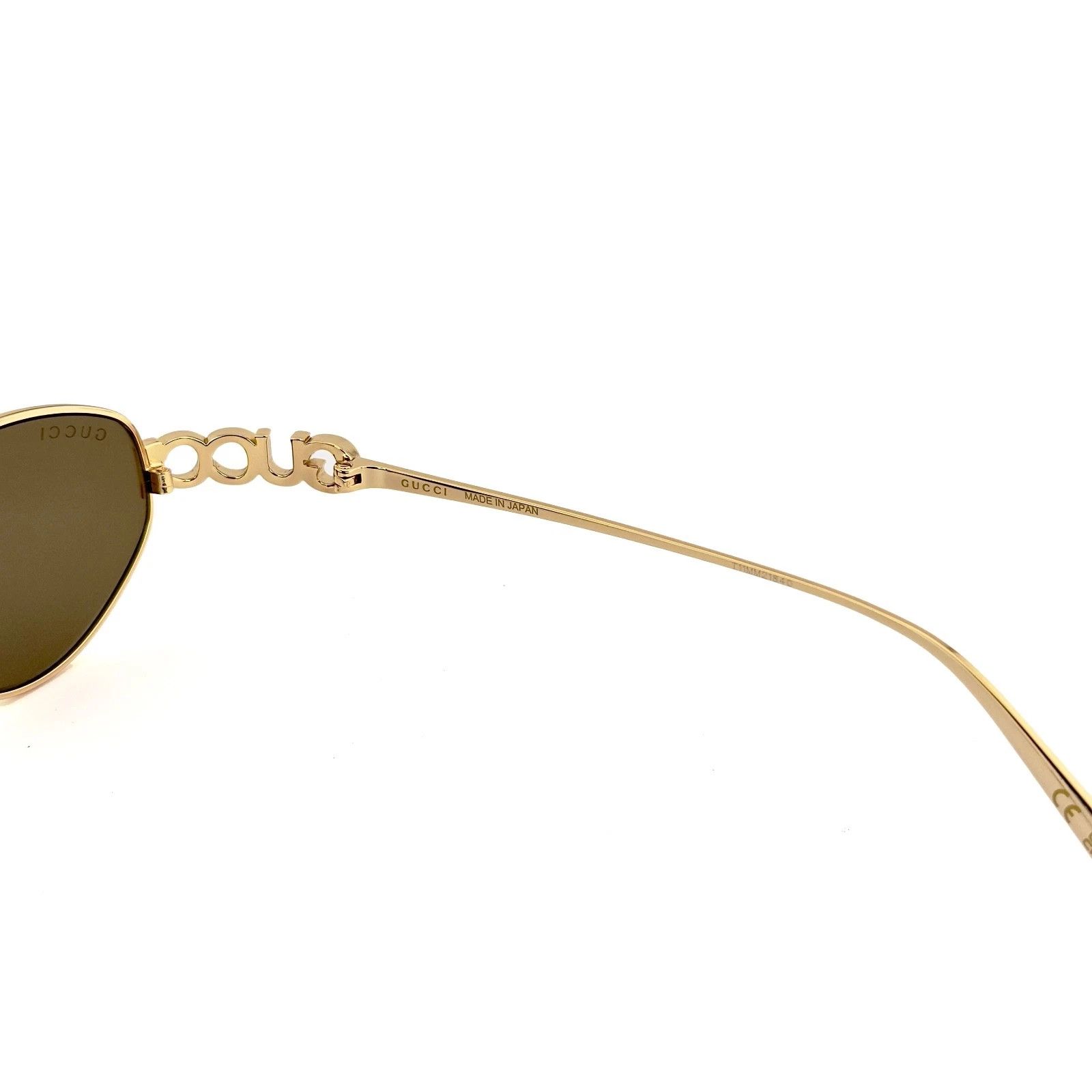 Gucci GUCCI 1935 Gg1935S Gold Bronze Logo Unisex Metal Oval 003 Size ONE SIZE - 7 Thumbnail