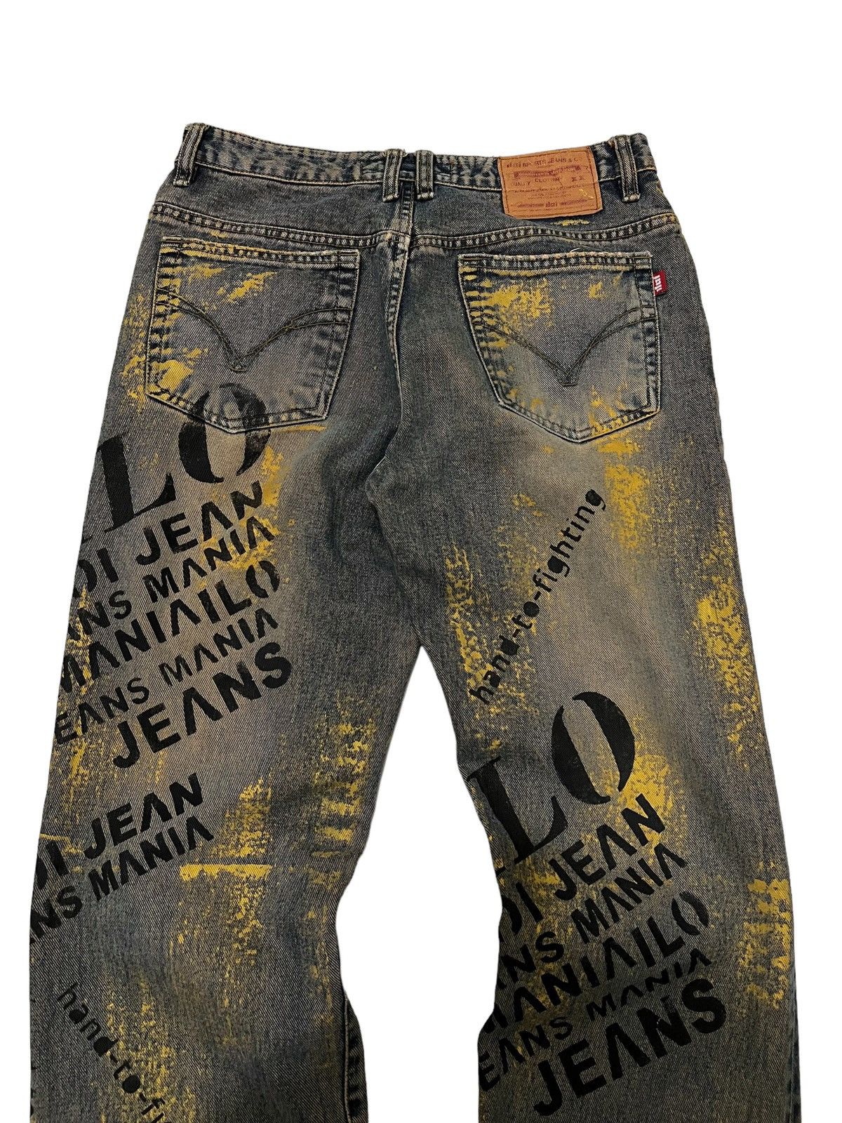 If Six Was Nine × Japanese Brand × Le Grande Bleu (L.G.B.) Iloi jeans distressed mudwash splatter Denim pants Size US 29 - 4 Thumbnail