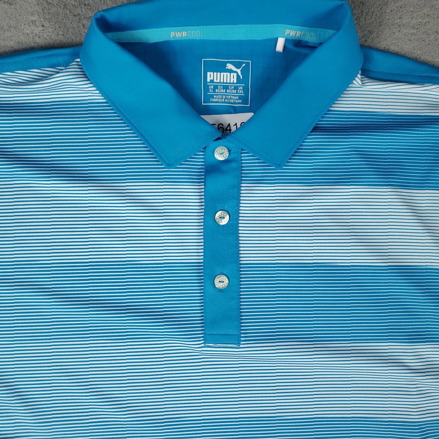 Puma Puma Polo Shirt Mens XL Blue Striped Golf Casual Short Sleeve Polo Shirt Mens XL Blue Striped Golf Casual Short Sleeve Size US XL / EU 56 / 4 - 2 Thumbnail