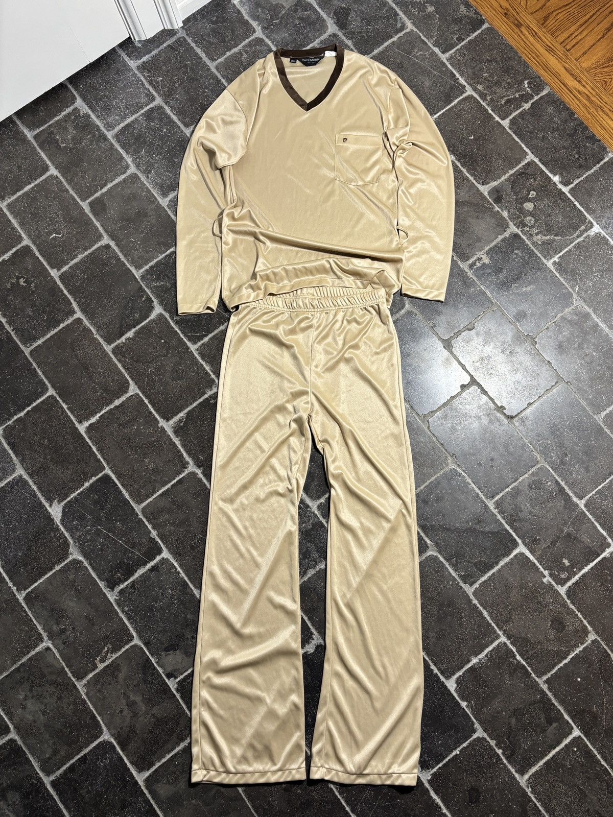 Pierre Cardin Space Age Vintage Pierre Cardin Pyjamas Sleep Set 2pc 1970s Size US 28 / EU 44 - 2 Thumbnail