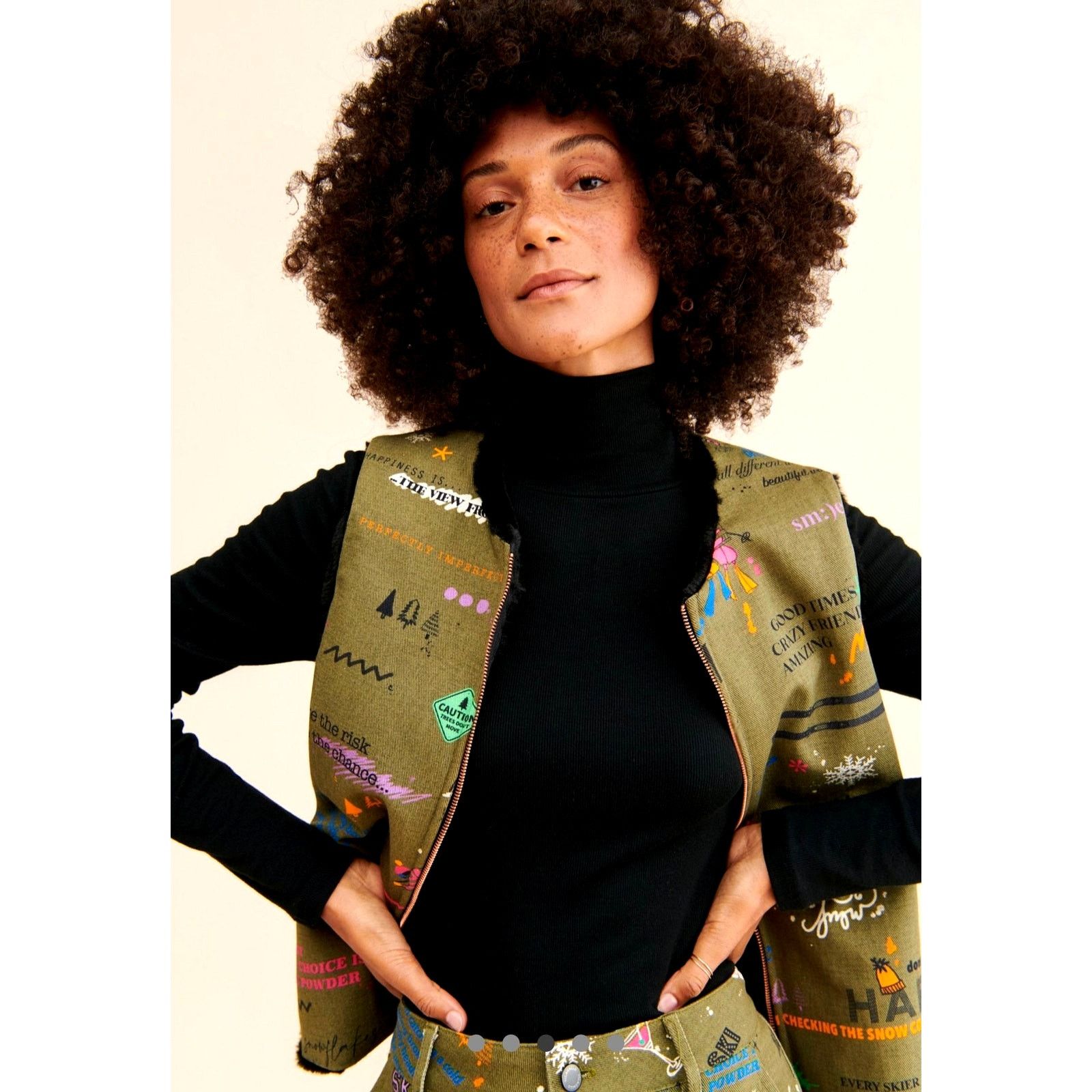 Free People Free People Vilagallo Naomi Apres Ski Reversible Vest Size M Size M / US 6-8 / IT 42-44 - 4 Thumbnail