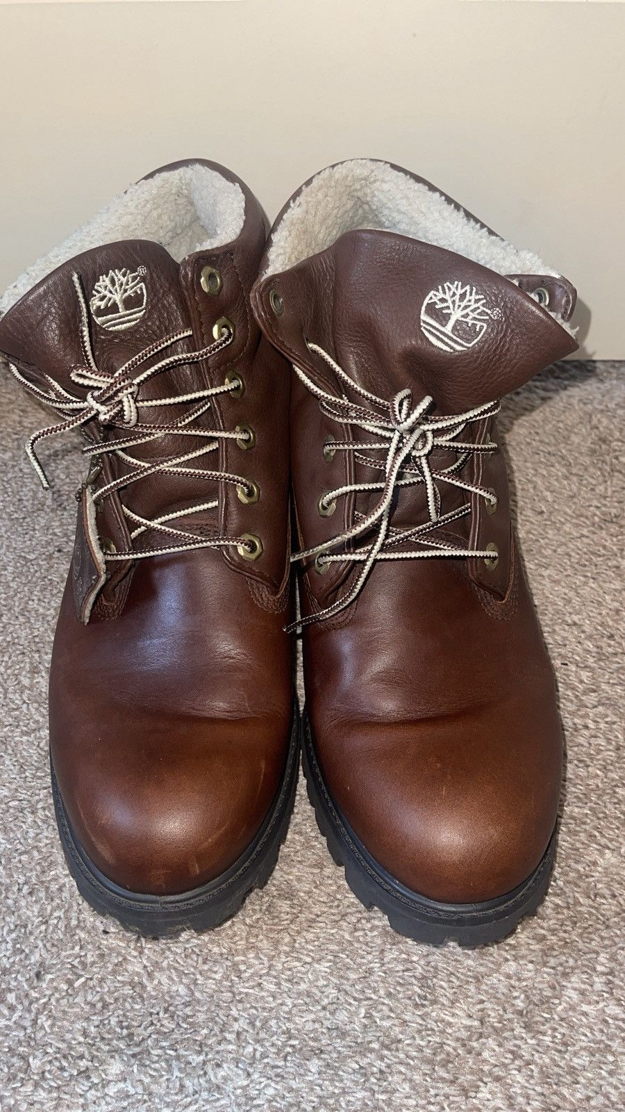 Timberland Timberland Men's Leather Lace-Up Fur Lined Boots Size US 10 / EU 43 - 4 Thumbnail