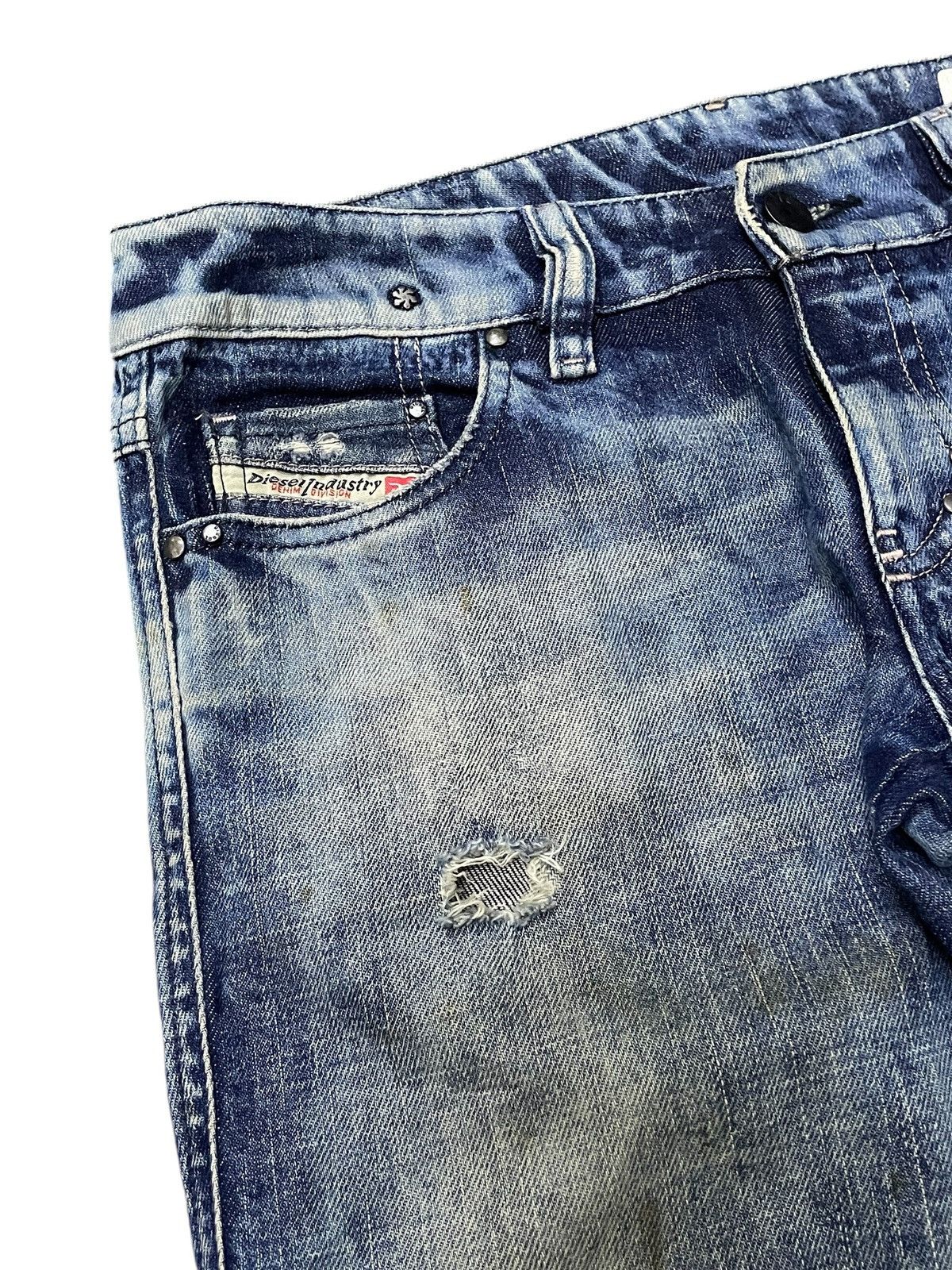 Diesel × Diesel Black Gold Diesel Enzyme Oil Wash Muddy Distressed Jeans Size US 28 / EU 44 - 11 Thumbnail