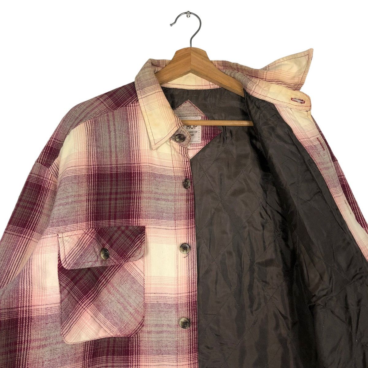 Flannel 🔥Vintage Wool Jacket Sea Hop Issey Miyake Tartan Design Size US L / EU 52-54 / 3 - 12 Thumbnail