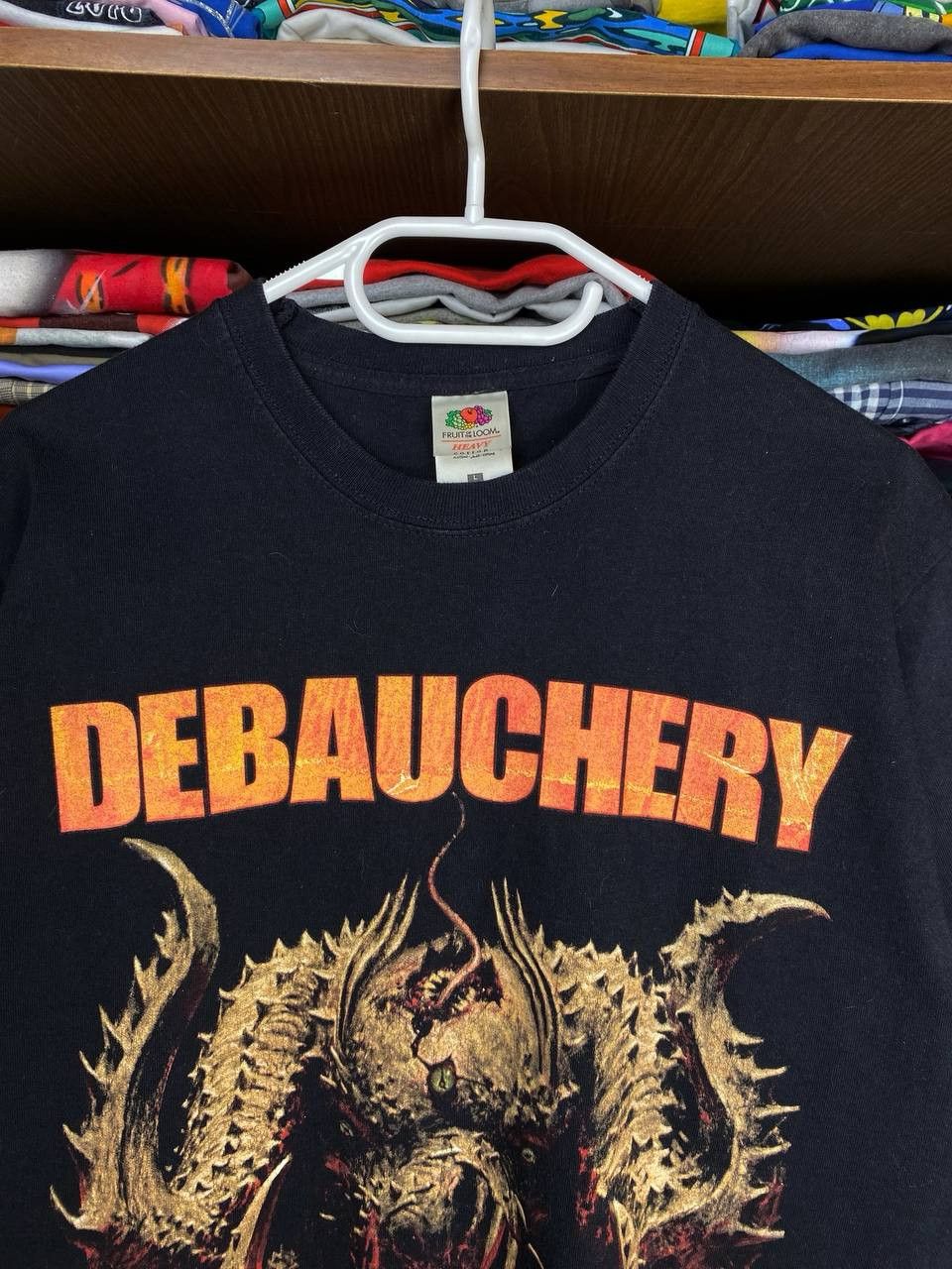 Band Tees Debauchery "Fuck Humanity" 2015 Horror Rock Band Tee Size US L / EU 52-54 / 3 - 5 Thumbnail