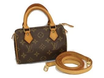 Louis Vuitton Mini Speedy Monogram Canvas LV Handbag