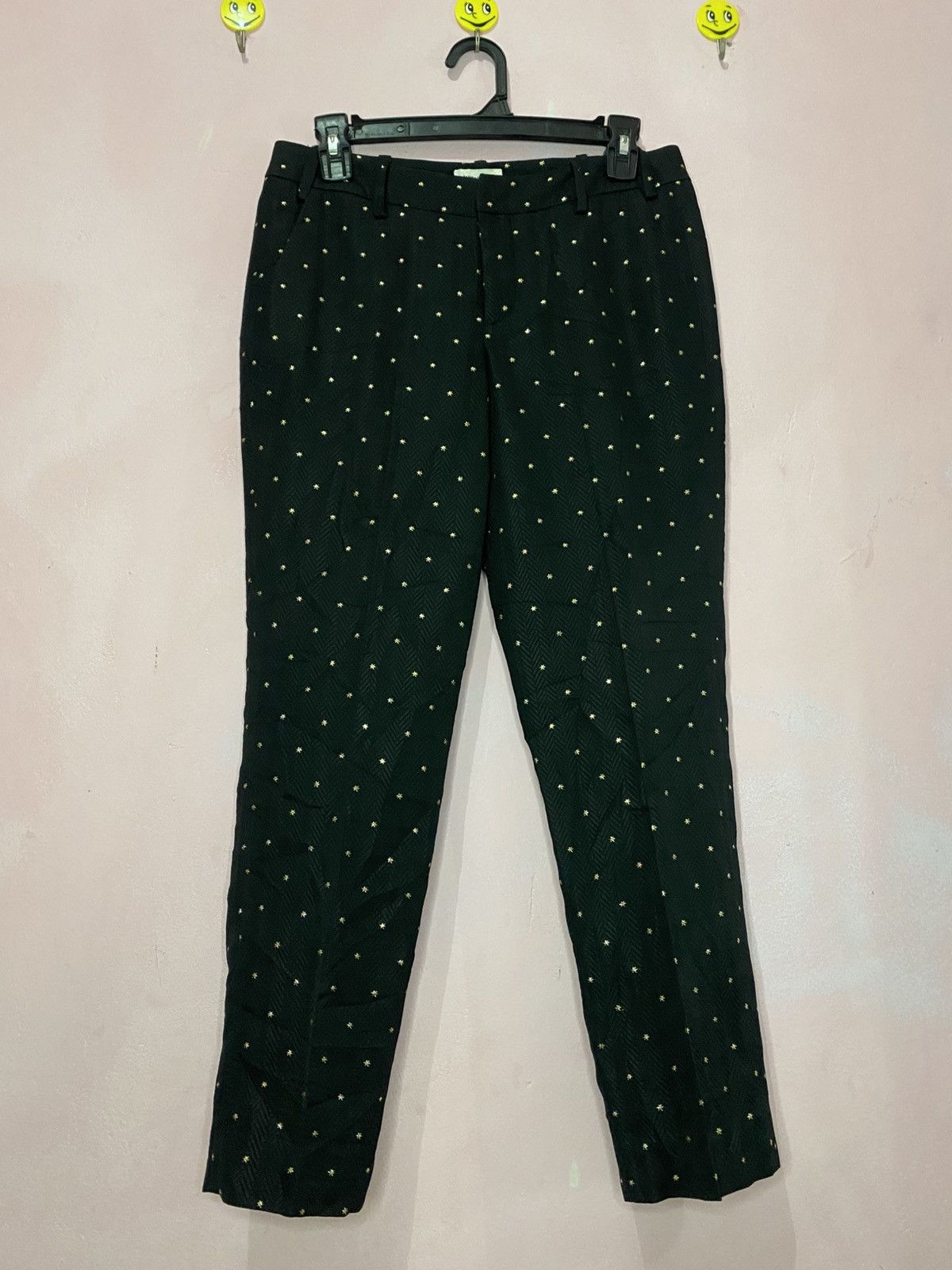 Vintage × Zadig & Voltaire Zadig & Voltaire black gold wool trousers pants Size 30" / US 8 / IT 44 - 4 Thumbnail