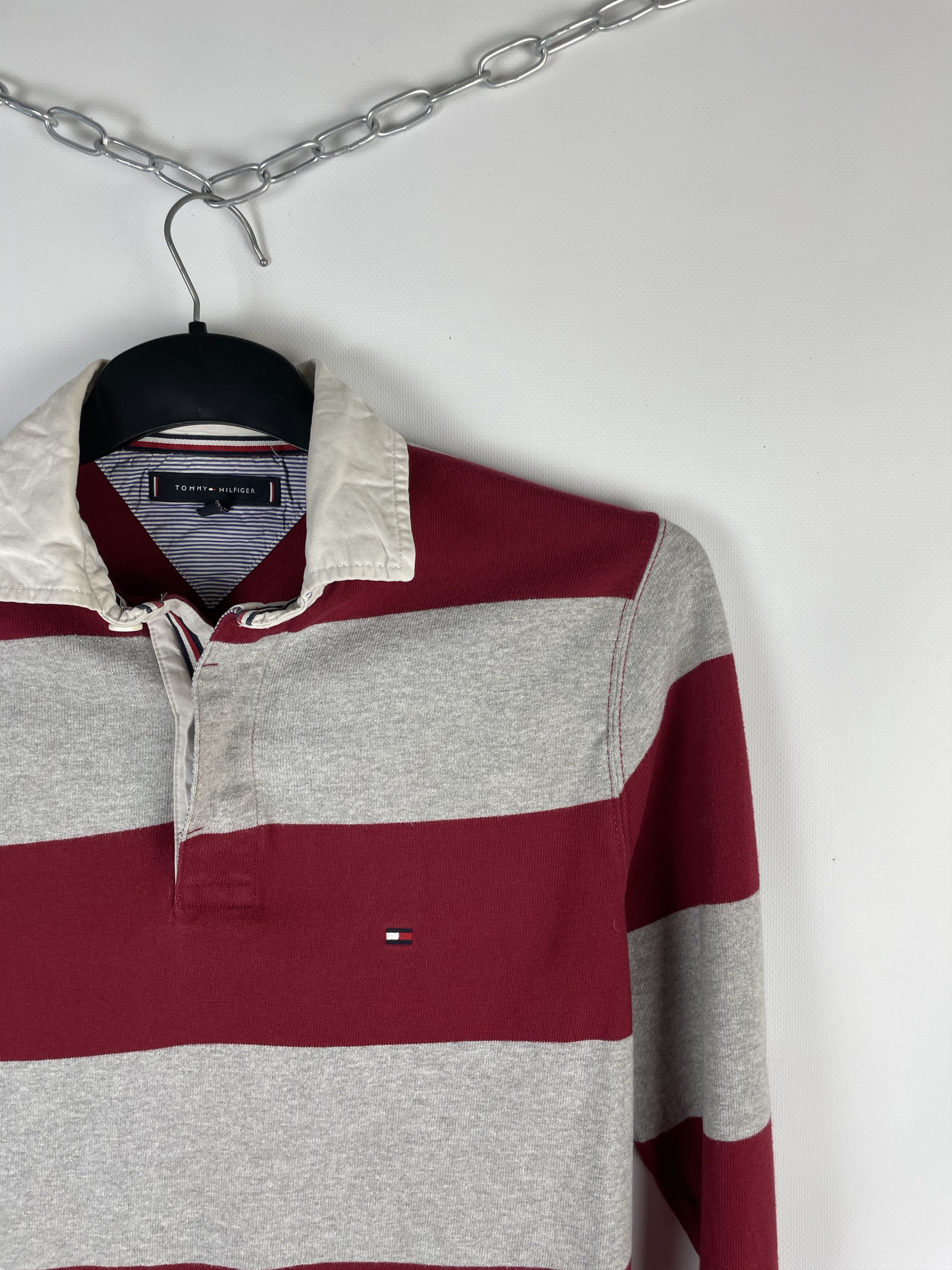 Other Vintage Tommy Hilfiger Rugby Long Sleeve Polo Shirt Size US XS / EU 42 / 0 - 4 Thumbnail