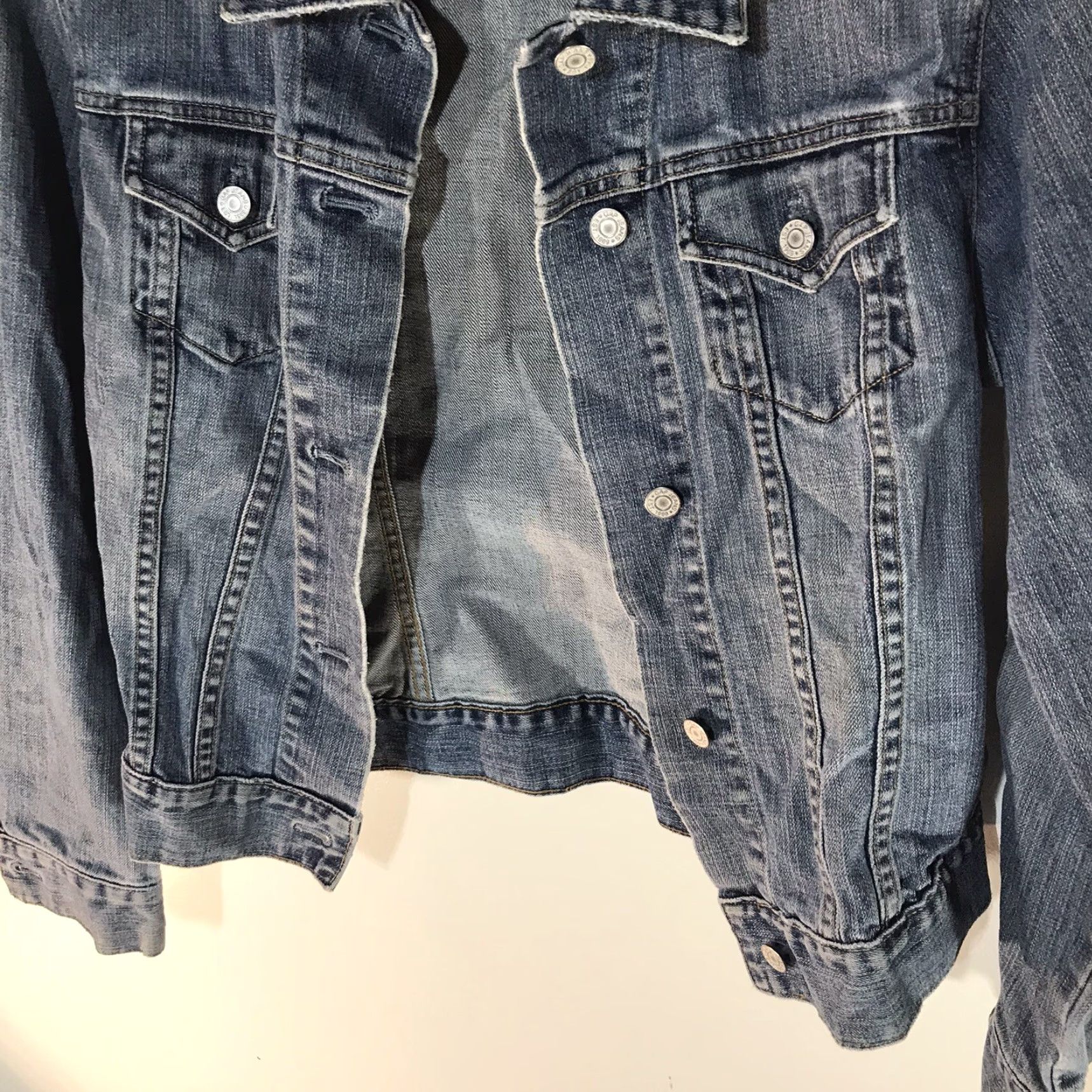 Gap Gap Stretch Denim Jacket Womens Medium Blue Casual 90s Classic Long Sleeve Size M / US 6-8 / IT 42-44 - 3 Thumbnail