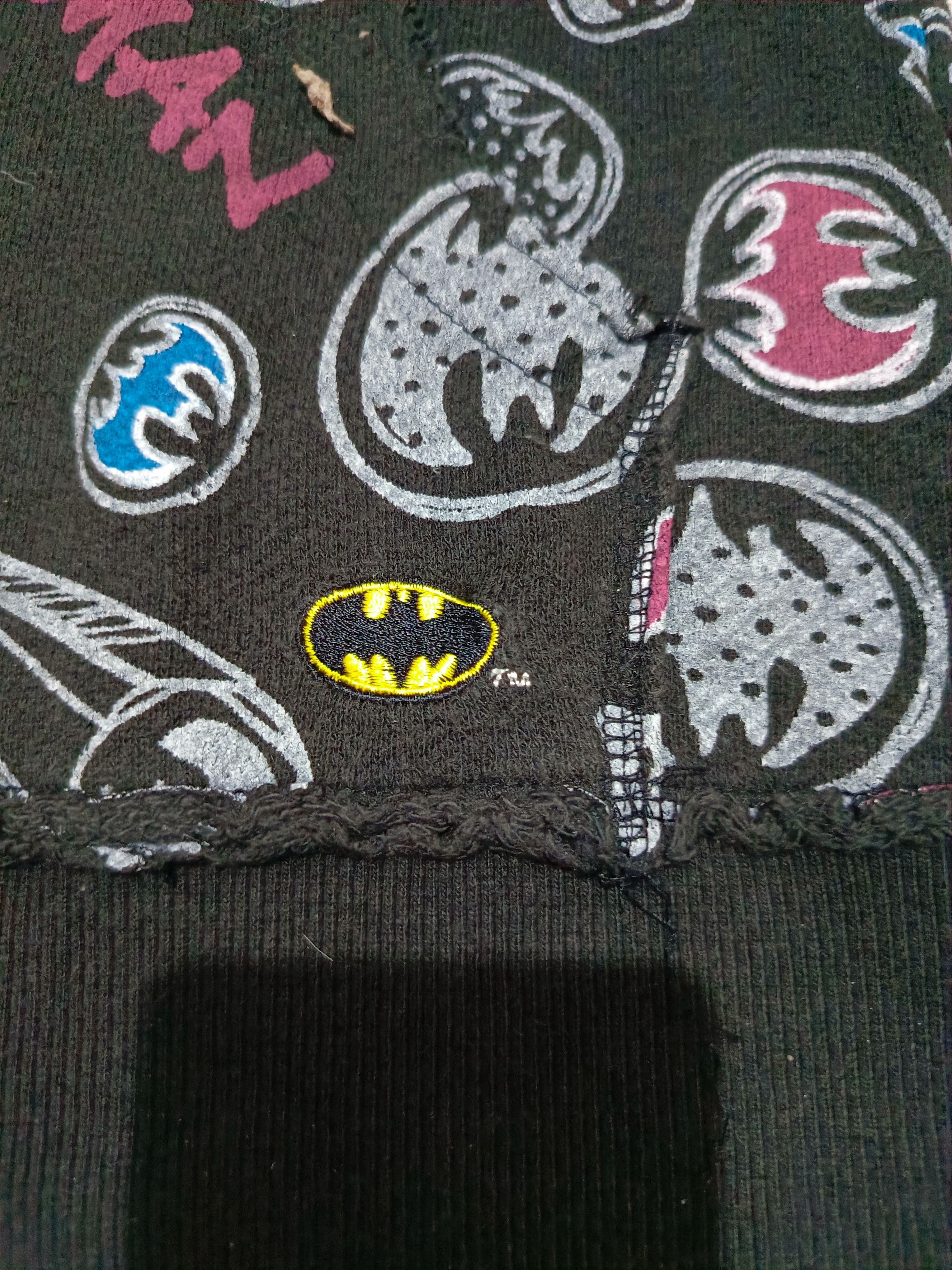 Marvel Comics BATMAN Custom TM & DC Comics (s11) Double Zip Fur Hoodie Size US L / EU 52-54 / 3 - 6 Thumbnail