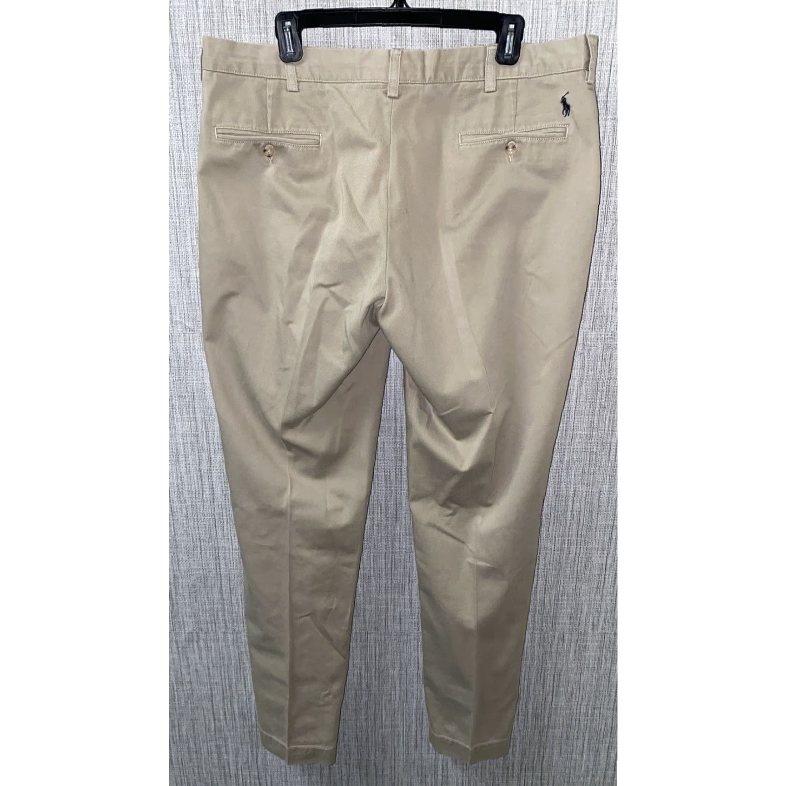 Polo Ralph Lauren Polo Ralph Lauren Mens Beige Preston Pant Casual Pants 38 X 32.5 Regular Cotton Solid Flat Front Beige Mens 38 Casual Pants Size US M / EU 48-50 / 2 - 4 Thumbnail