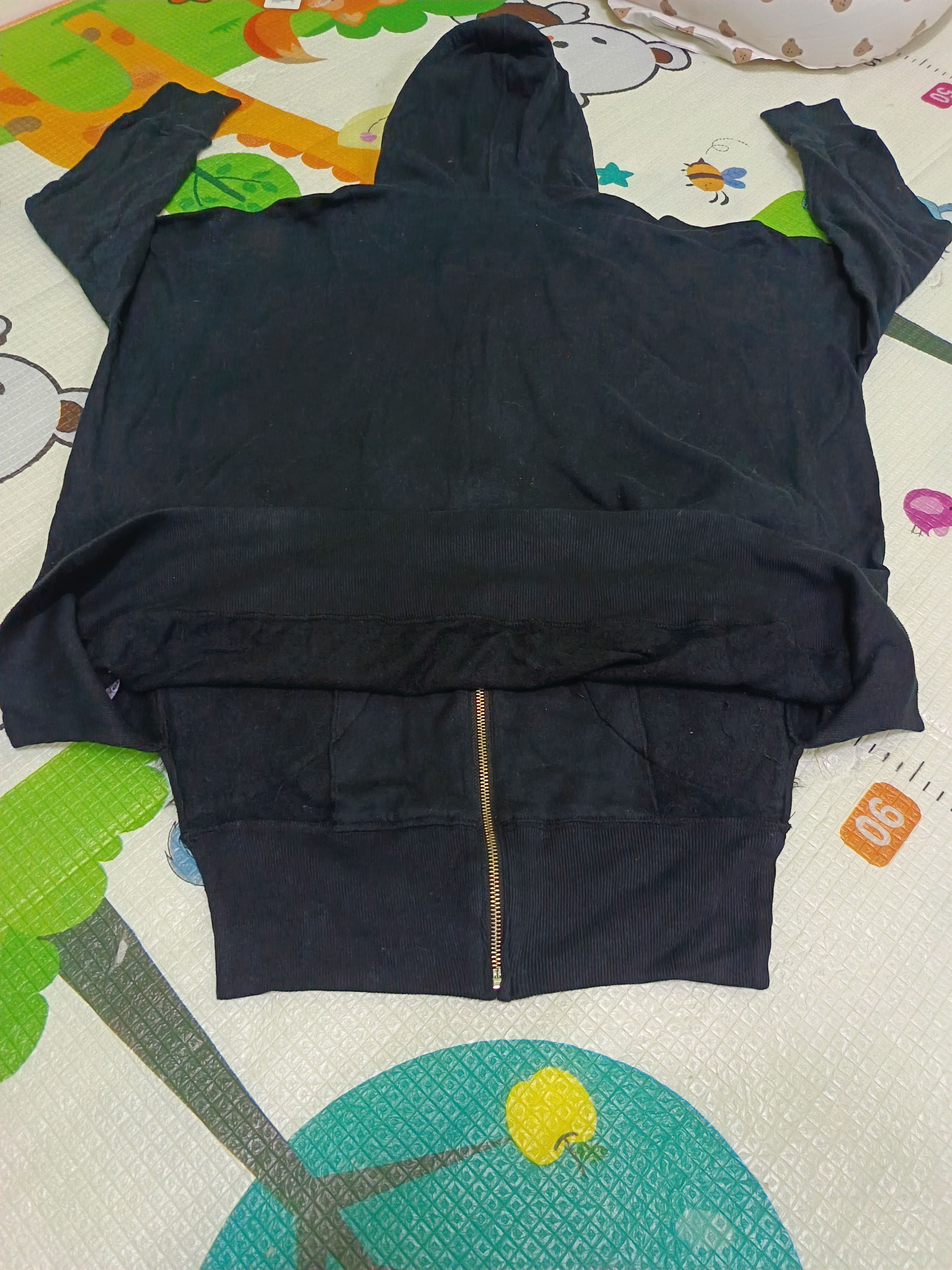 Issey Miyake Vintage Tsumori Chisato Fur Pocket Black Hoodie Size US M / EU 48-50 / 2 - 6 Thumbnail