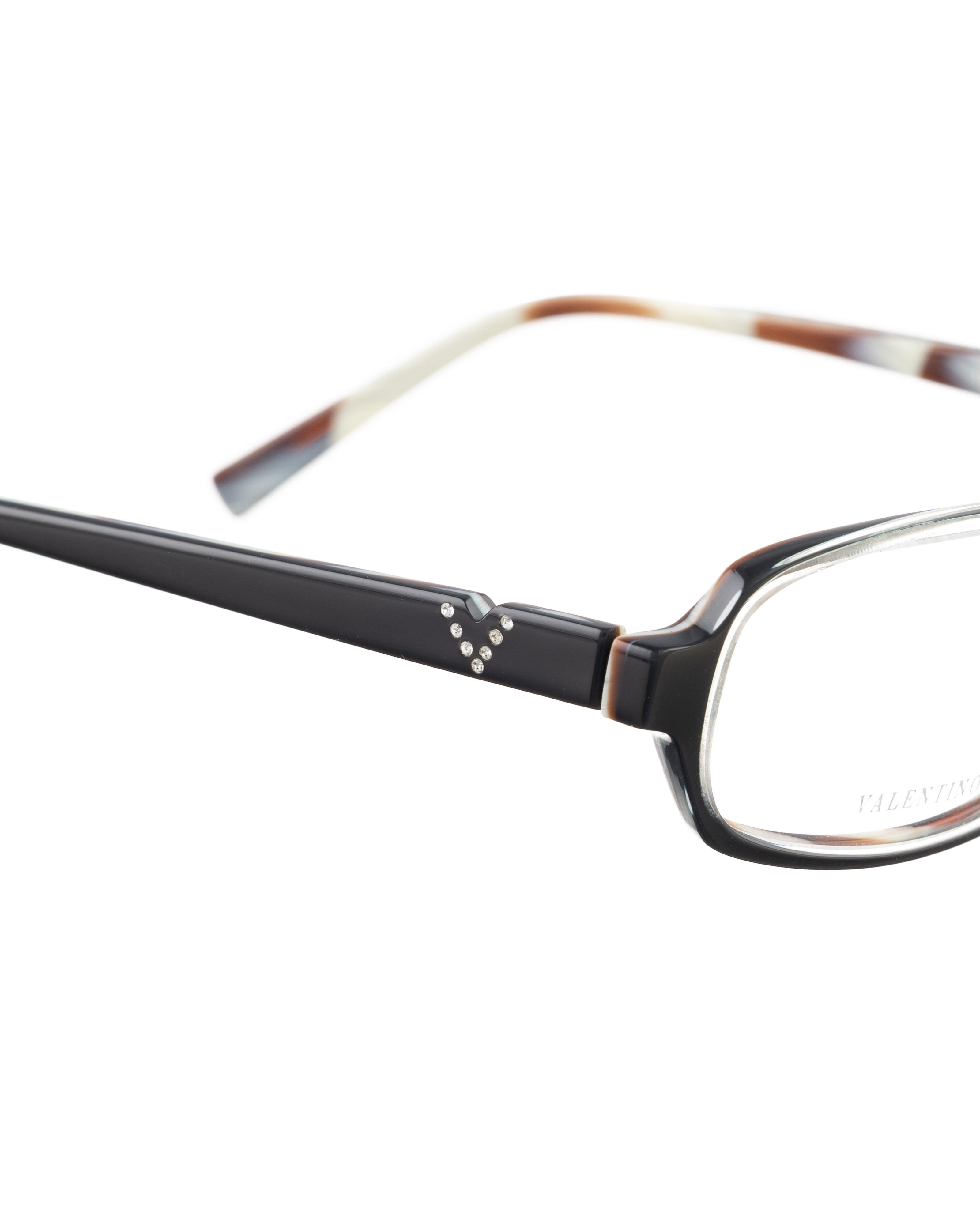 Valentino Valentino 00s Plastic Glasses with Abstract Animal Print Size ONE SIZE - 3 Thumbnail