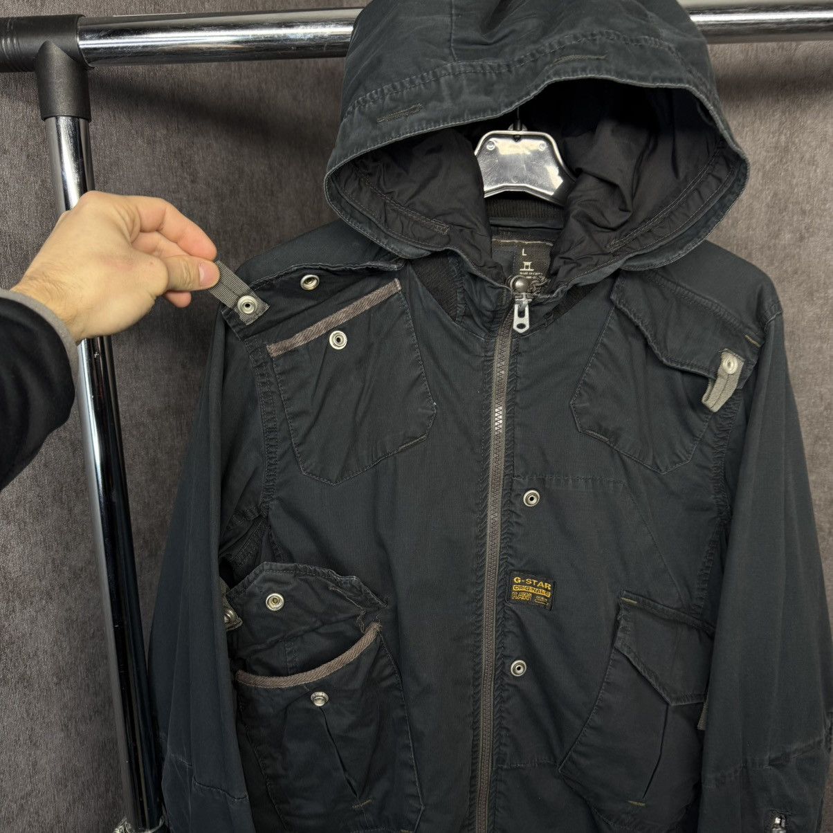 G-Star × Japanese Brand × Vintage G-Star Raw Cargo Jacket Vintage Size US M / EU 48-50 / 2 - 5 Thumbnail