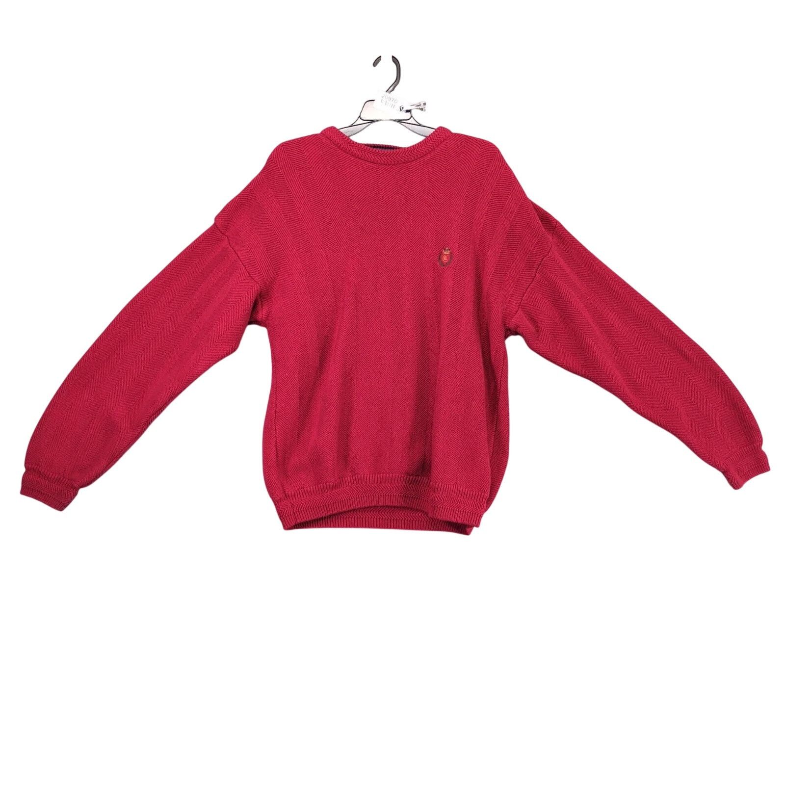 Ralph Lauren Vtg Chaps Ralph Lauren Logo Crest Red Crewneck Sweater L Size US L / EU 52-54 / 3 - 1 Thumbnail