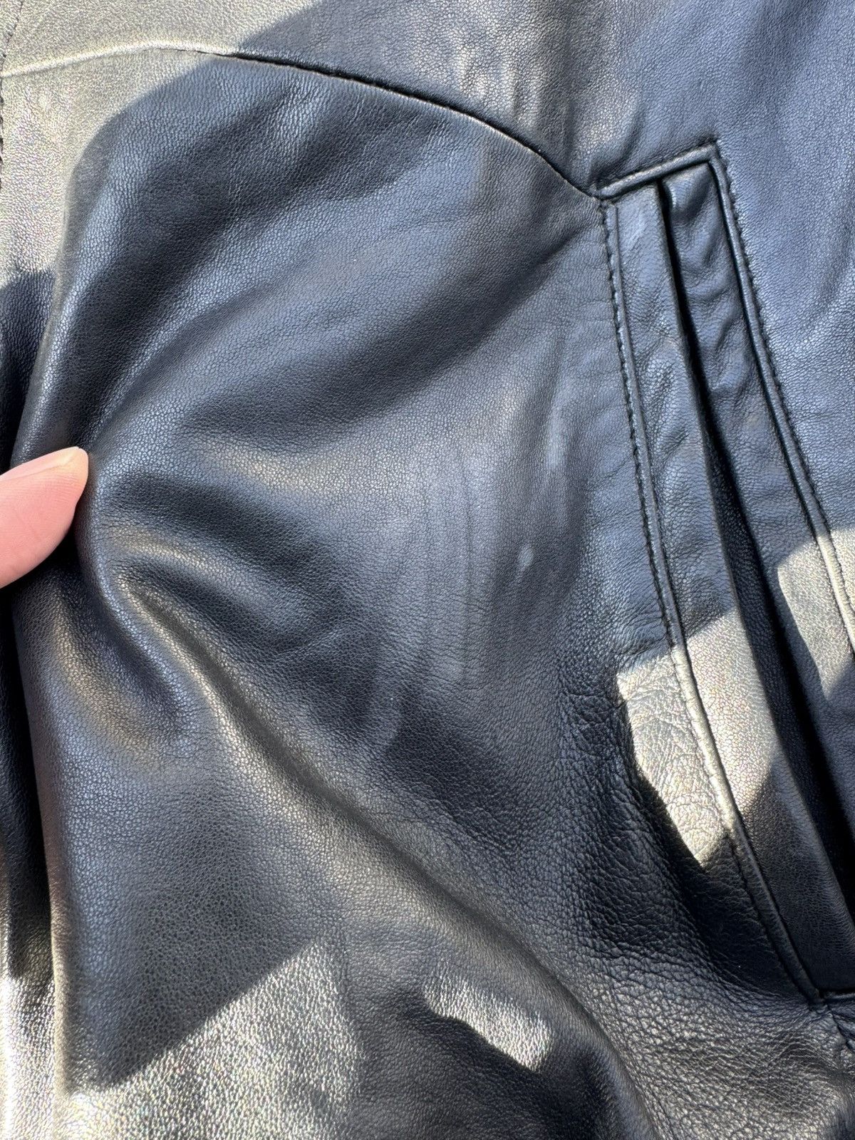 Vintage Vintage Black leather Jacket. Size US L / EU 52-54 / 3 - 10 Thumbnail