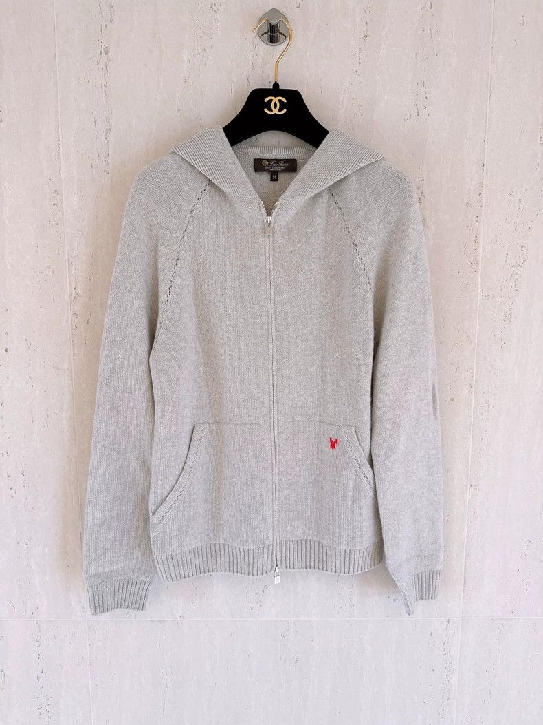 LORO PIANA Small cashmere knit cap jacket