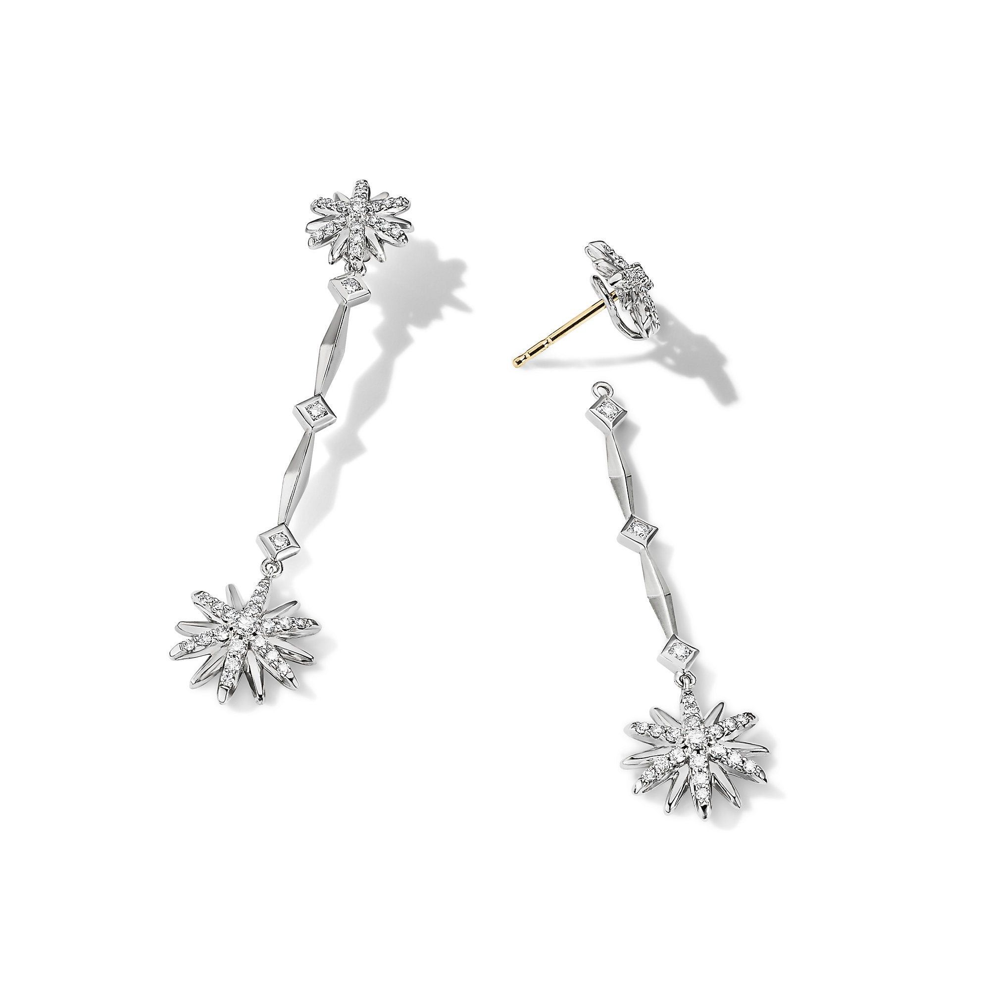David Yurman o1w1db10525 E16566D Earrings in Sterling Silver with Diamond Size ONE SIZE - 2 Thumbnail