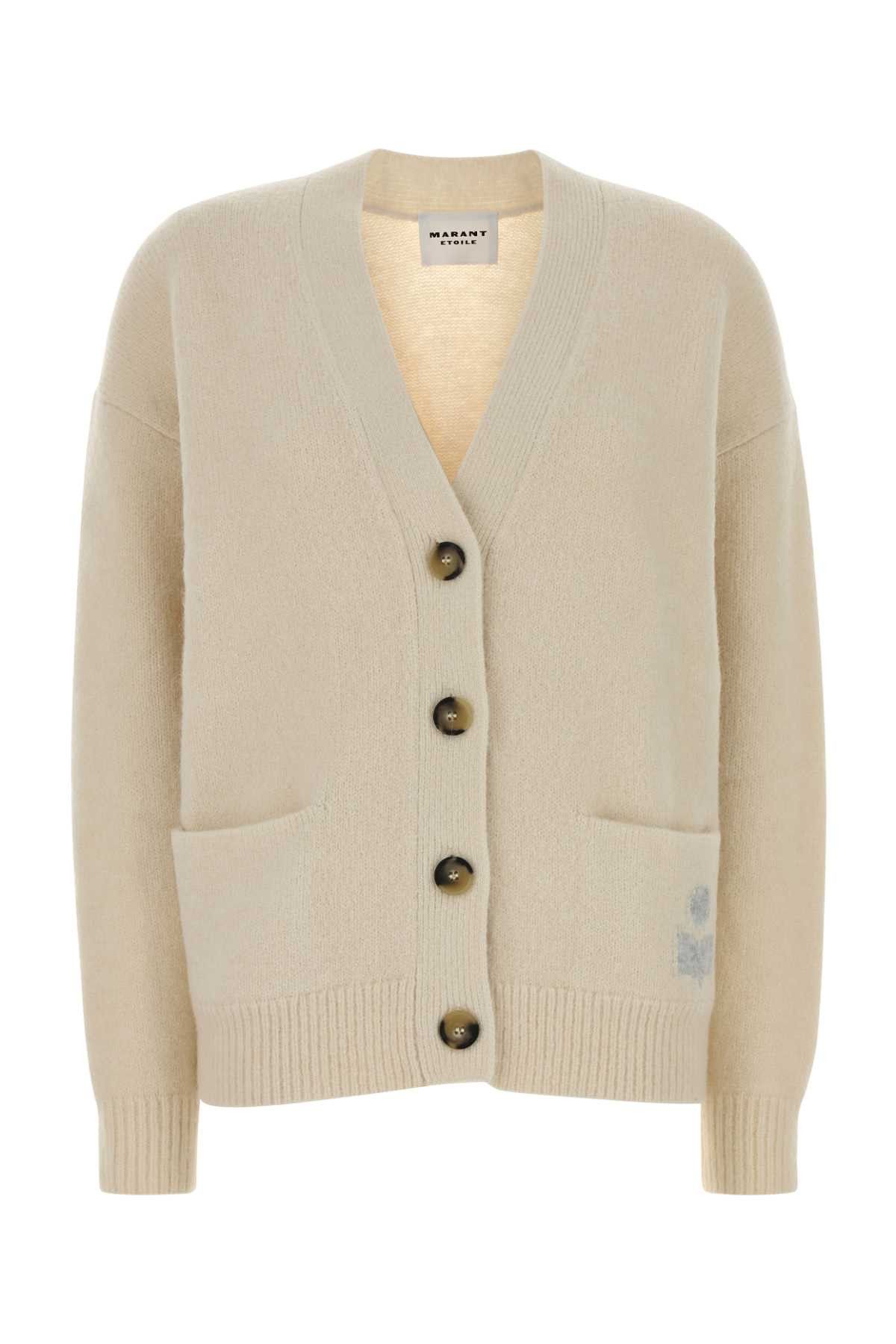 Isabel Marant Etoile Ivory Alpaca Blend Eborah Cardigan Size M / US 6-8 / IT 42-44 - 1 Thumbnail
