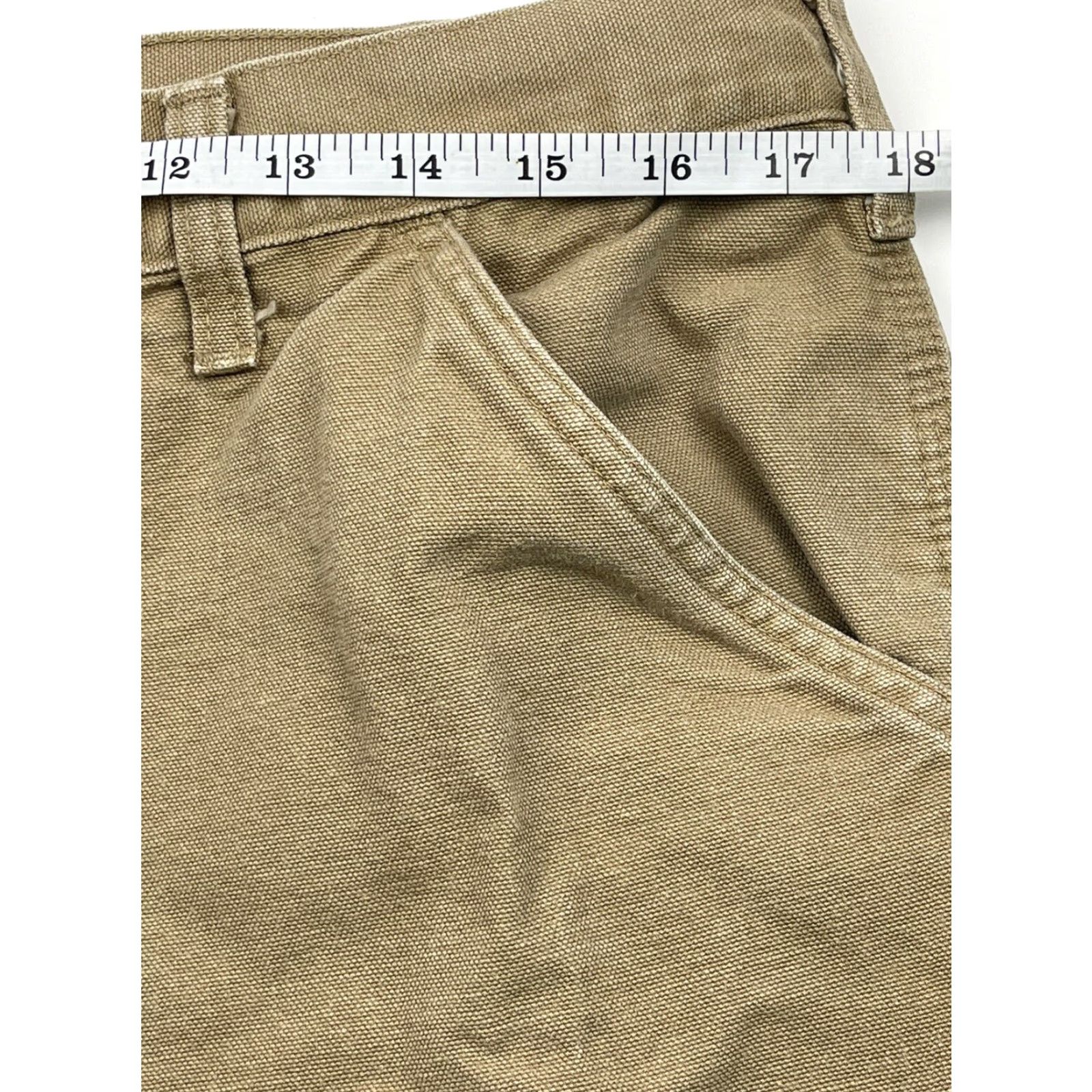 Carhartt VINTAGE Carhartt B11 Canvas Carpenter Work Pants Logo Brown 34x34 Outdoor Mens Size US 34 / EU 50 - 5 Thumbnail
