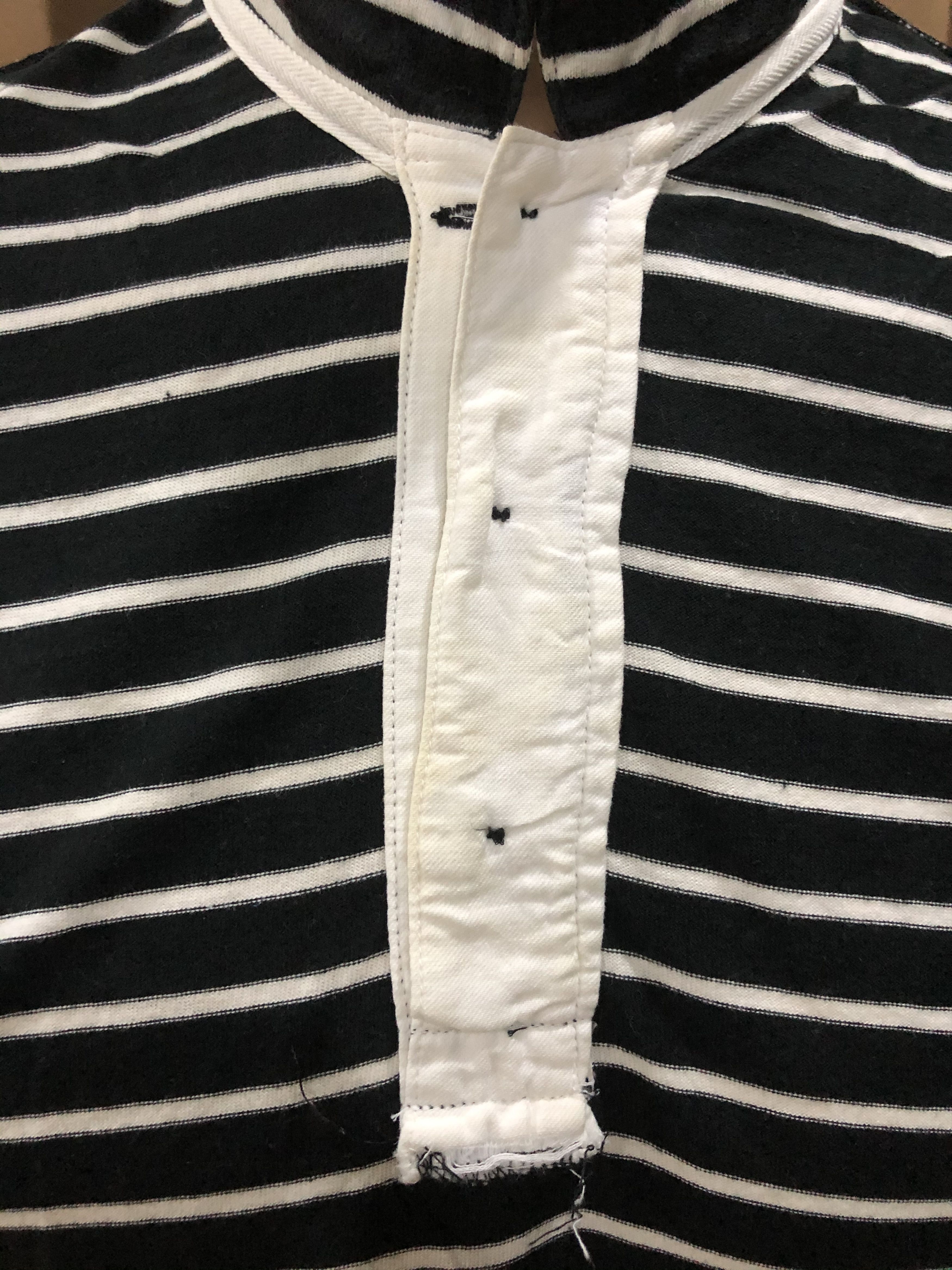 Japanese Brand × RUDE GALLERY Rude Gallery stripe collar t shirt Size US M / EU 48-50 / 2 - 6 Thumbnail