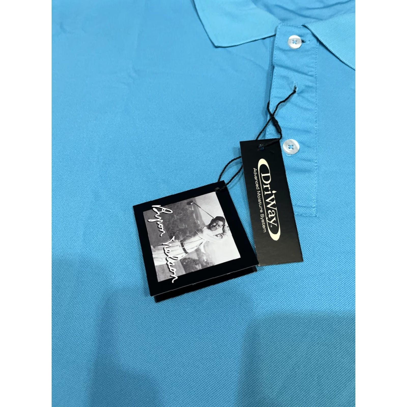 Vintage Byron Nelson Polo Shirt Mens 2XL Golf Polyester Spandex Breathable Lightweight Moisture Wicking Cardina l Sea Blue Logo Size US XXL / EU 58 / 5 - 3 Thumbnail