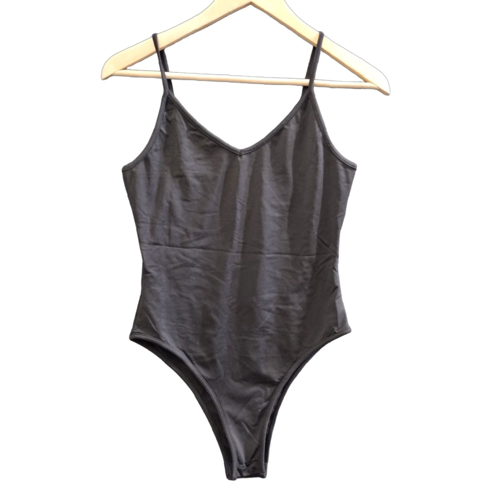 Vintage Bodysuit Black V-Neck Women's Sleeveless Size S Size S / US 4 / IT 40 - 1 Thumbnail