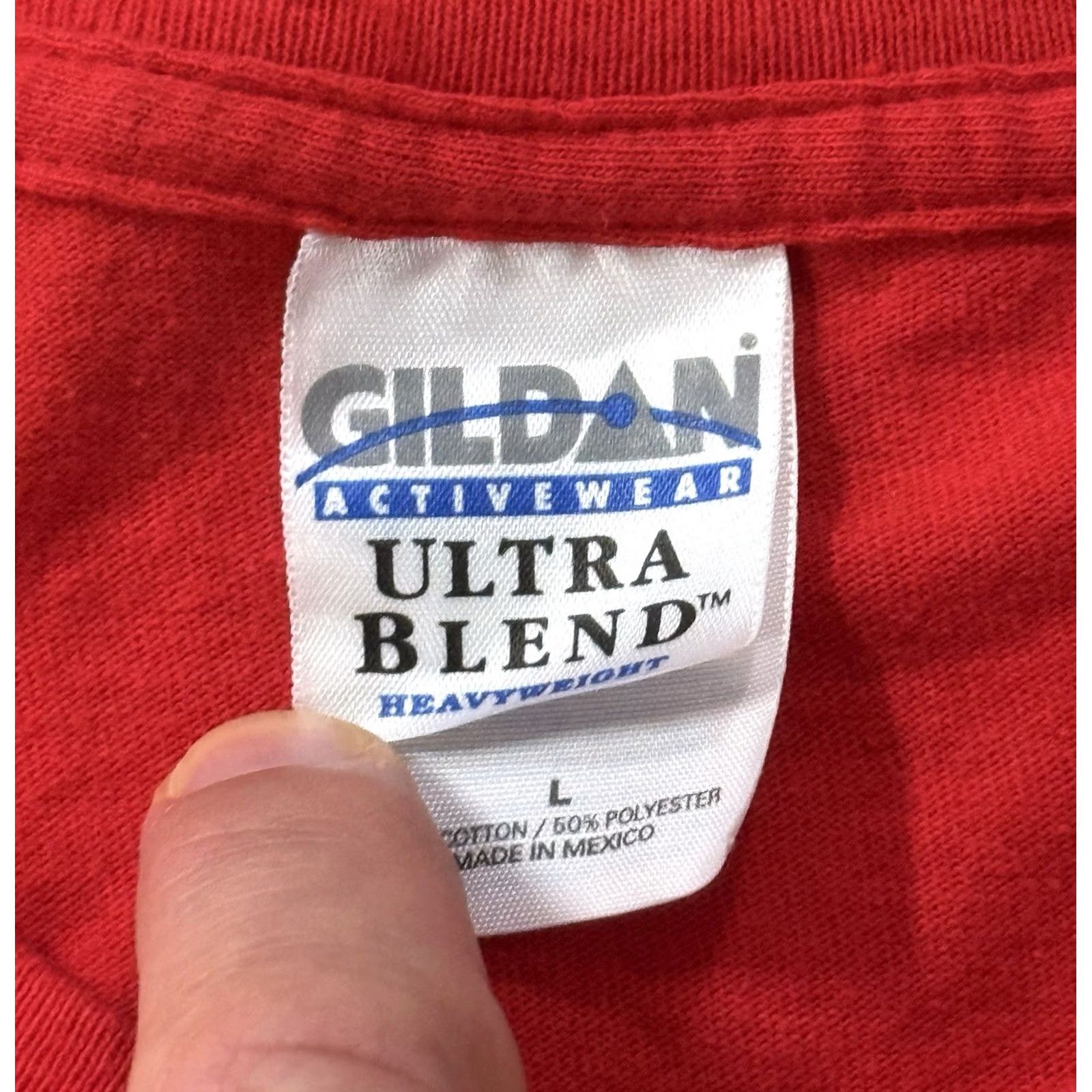 Gildan VINTAGE Sigma Alpha Epsilon ‘Locked in the Cage’ Shirt Large Fraternity 2000s SAE Gildan Ultra Blend Cotton Red Short Sleeve Crew Neck Mens Size US L / EU 52-54 / 3 - 6 Thumbnail
