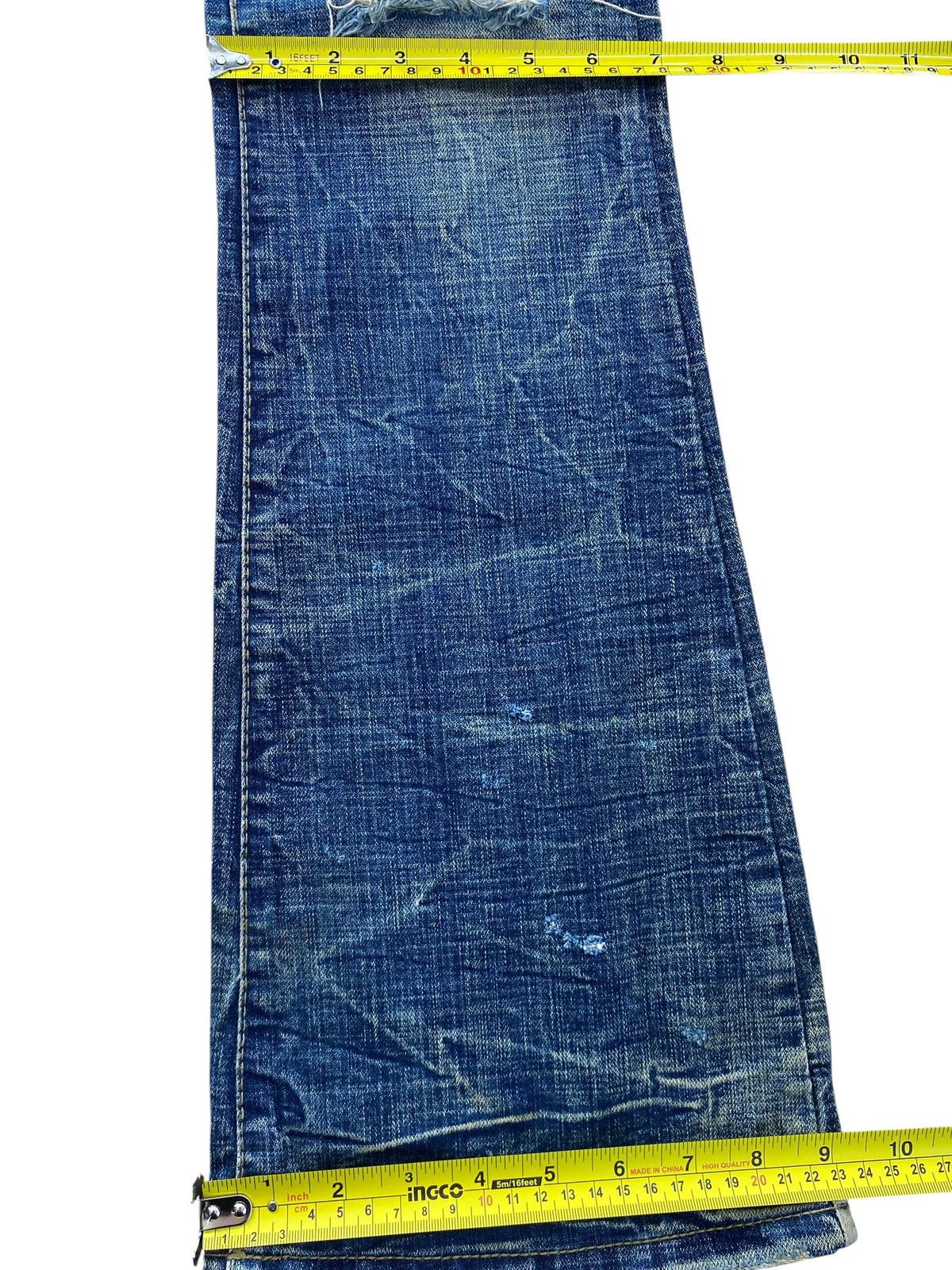 Japanese Brand Japanese Brand Honey Comb Distressed Style Boot Cut Leg Jean Size US 29 - 8 Thumbnail
