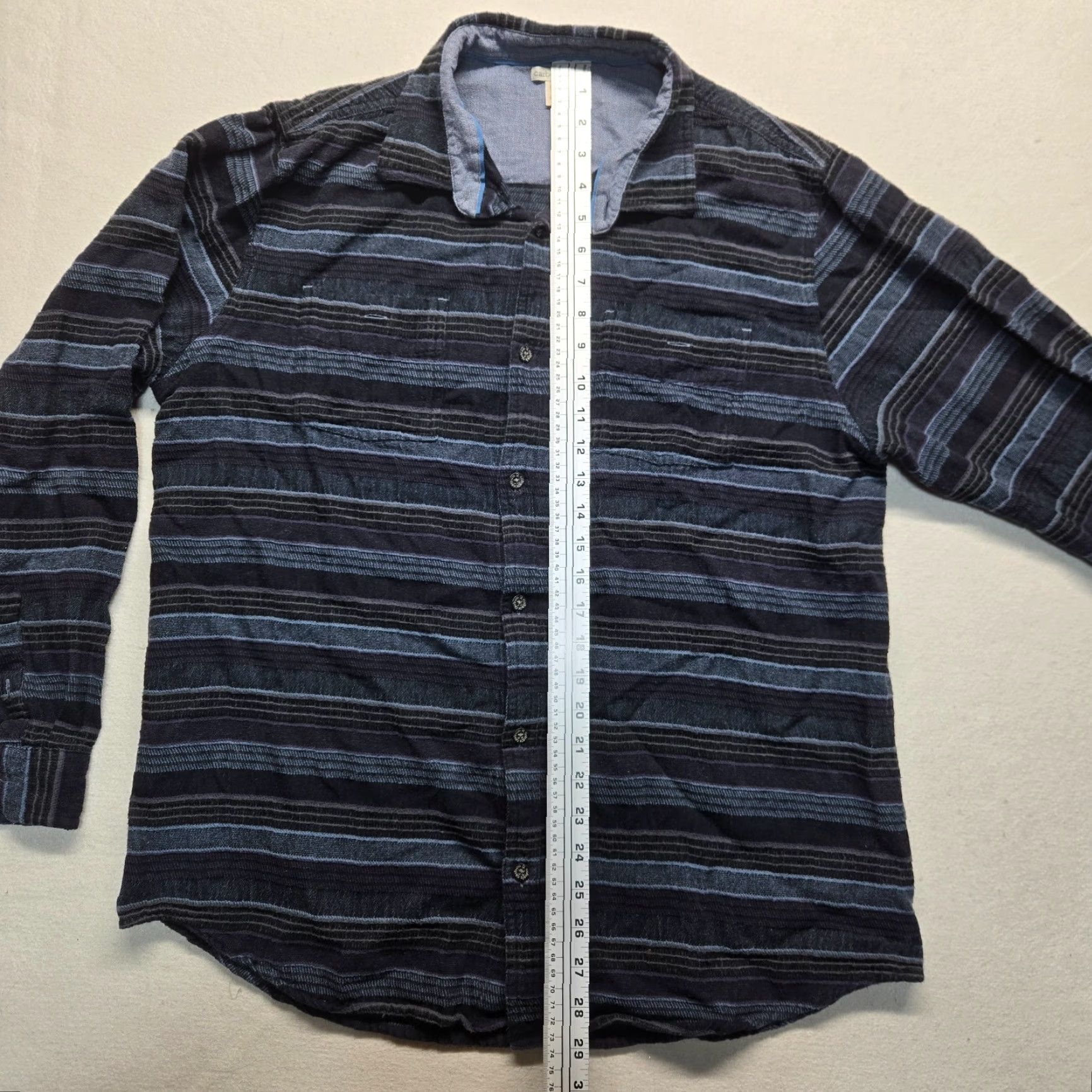 Carbon2Cobalt VINTAGE Carbon 2 Cobalt Flannel Shirt Men Adult Large Tall Plaid Lined Casual Winter Spring Fall Size US L / EU 52-54 / 3 - 6 Thumbnail
