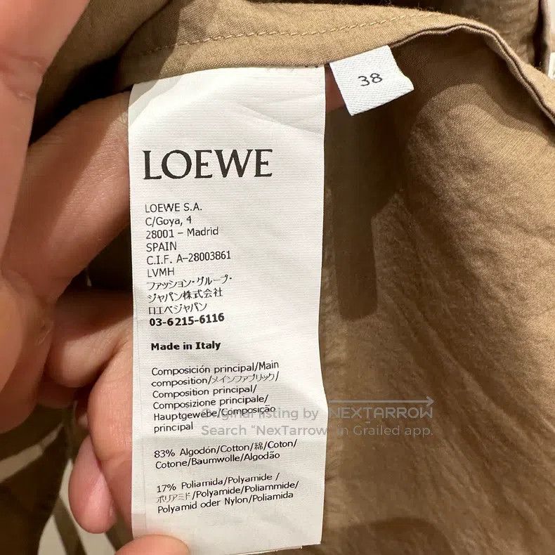 Loewe Loewe Logo Embroidered Split Back Shirt Size XS / US 0-2 / IT 36-38 - 4 Thumbnail