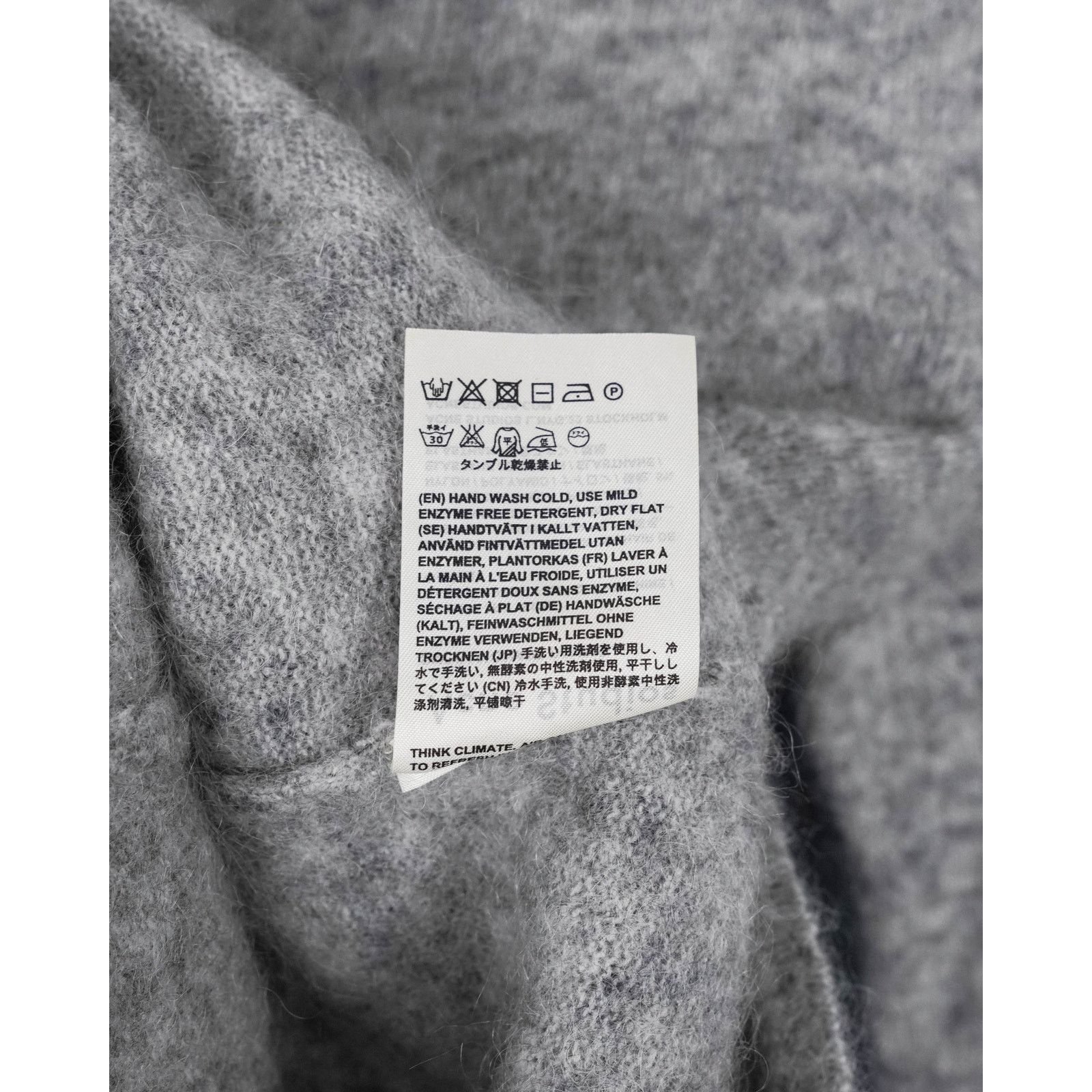 Acne Studios Acne studios gray soft mohair wool turtleneck knit sweater Size XS / US 0-2 / IT 36-38 - 7 Thumbnail
