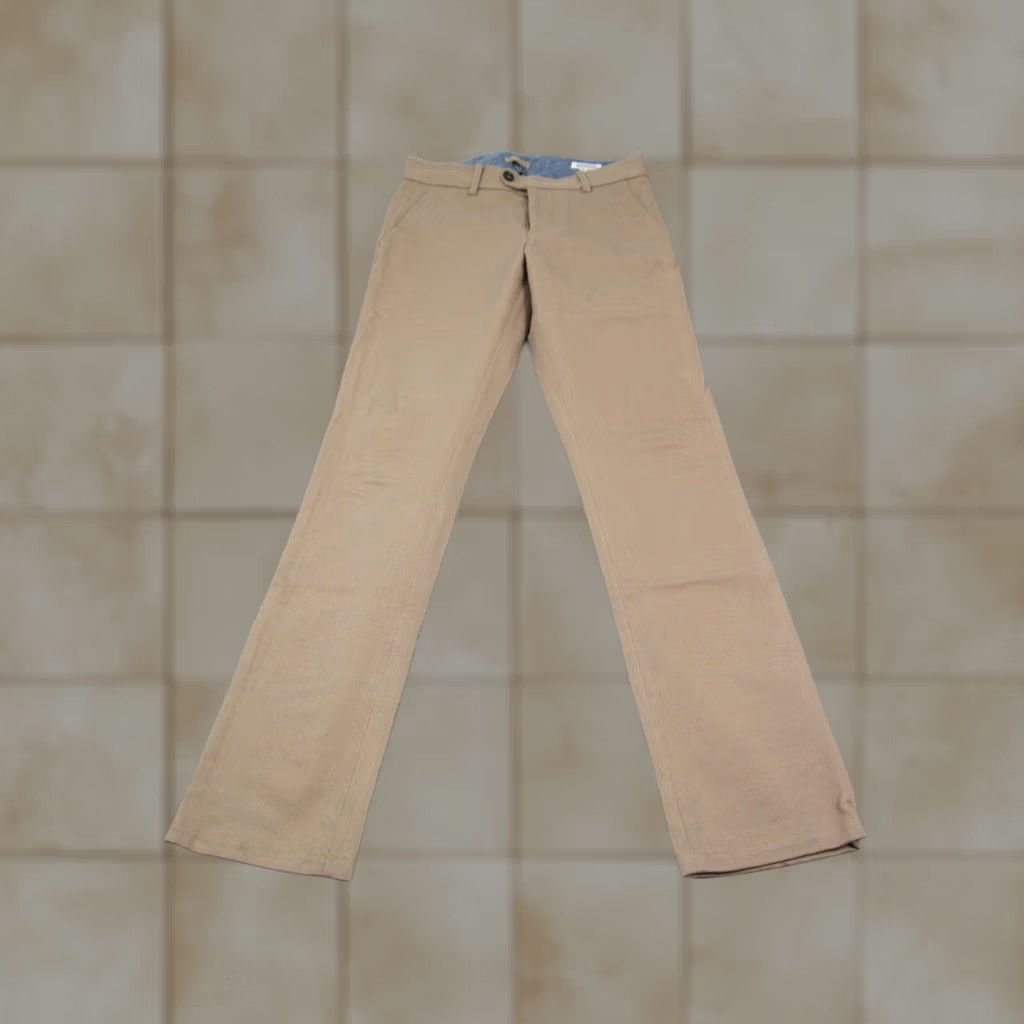 Gustin Gustin Pants Mens 31 Brown Slim Fit Washed Straight Chino Button Fly Made USA Size US 31 - 1 Thumbnail