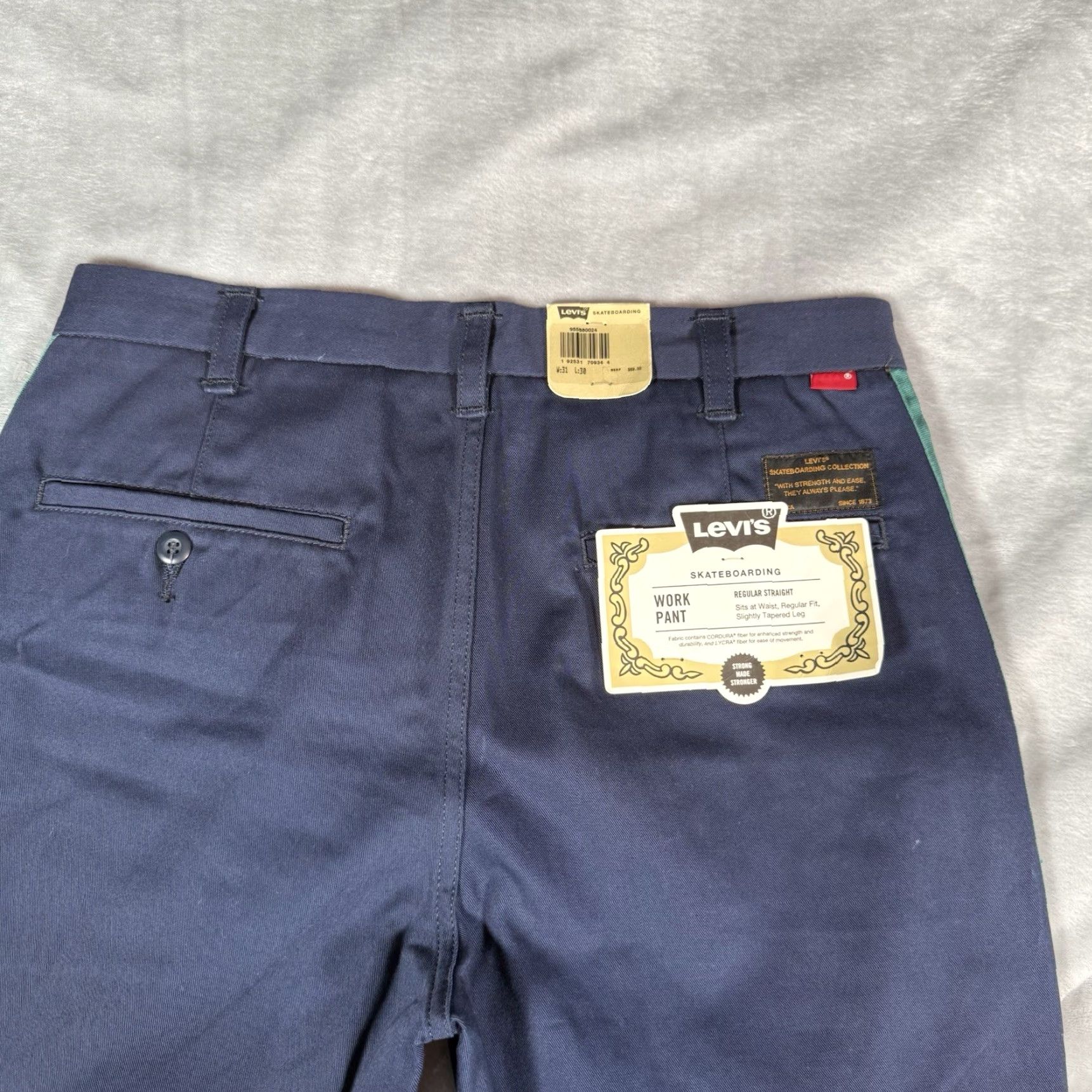 Levi's Levis Cordura Work Pants Levis Skateboarding Men 31x30 Altered Length 31x28 Size US 31 - 5 Thumbnail