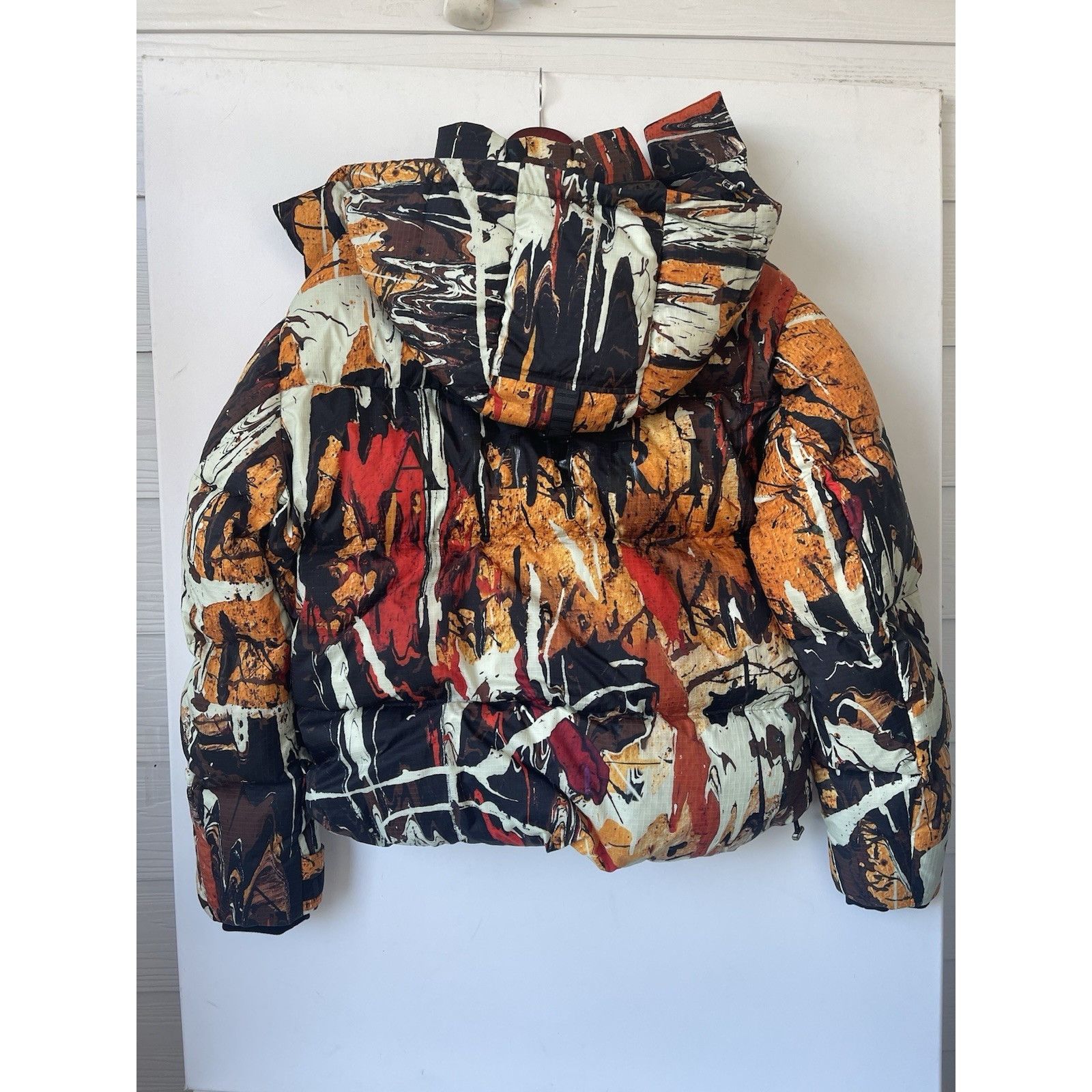 Amiri AMIRI NWT Abstract Paint Splatter Hooded Down Ripstop Puffer Size US L / EU 52-54 / 3 - 6 Thumbnail