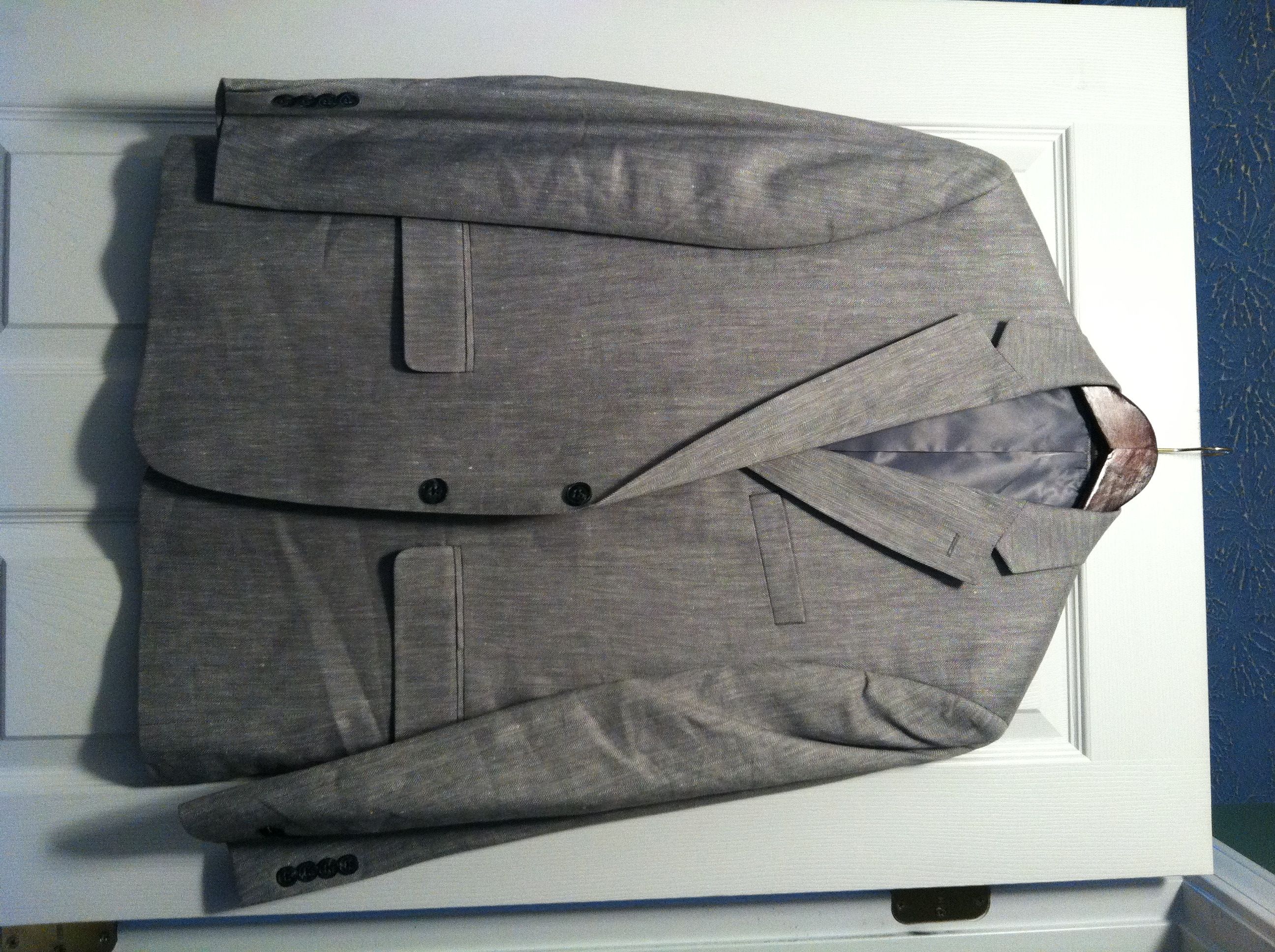 Tasso Elba TASSO ELBA MENS NEW 62%LINEN 38%VISCOSE SPORT JACKET 40S Size 40S - 2 Thumbnail