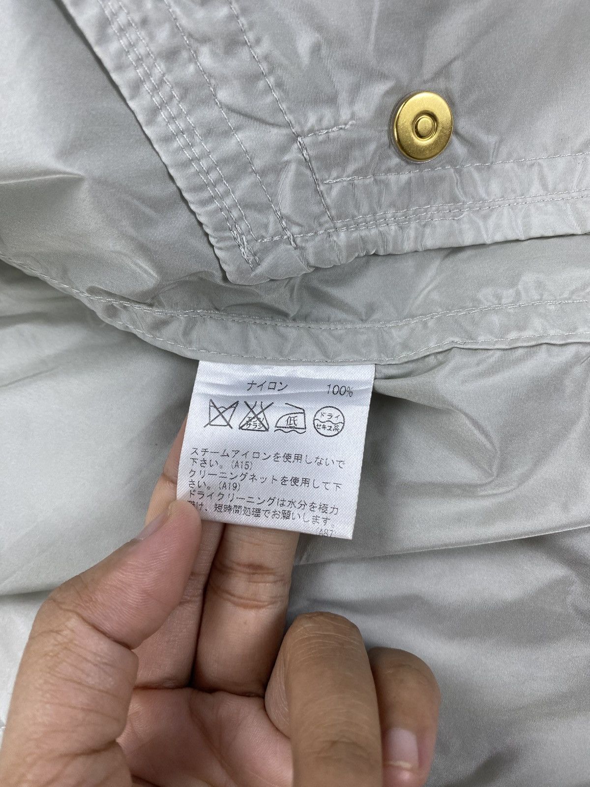 Aquascutum × Japanese Brand × Vintage Vtg Aquascutum Nice Nylon Trench Breasted Pocket Coat Jacket Size US M / EU 48-50 / 2 - 12 Thumbnail