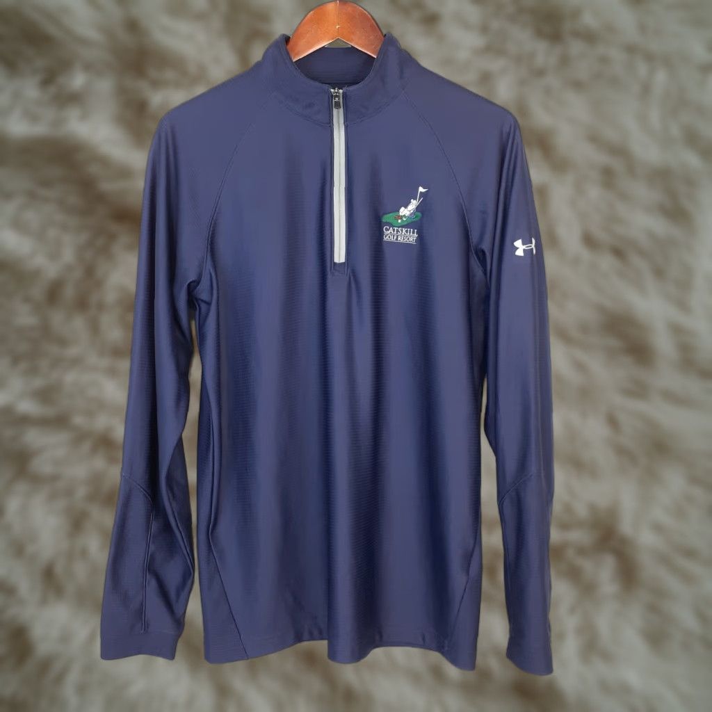 Under Armour Under Armour Pullover Catskill Golf Resort Long Sleeve 1/4 Zip Mens M Blue Regular Fit Size US M / EU 48-50 / 2 - 1 Thumbnail
