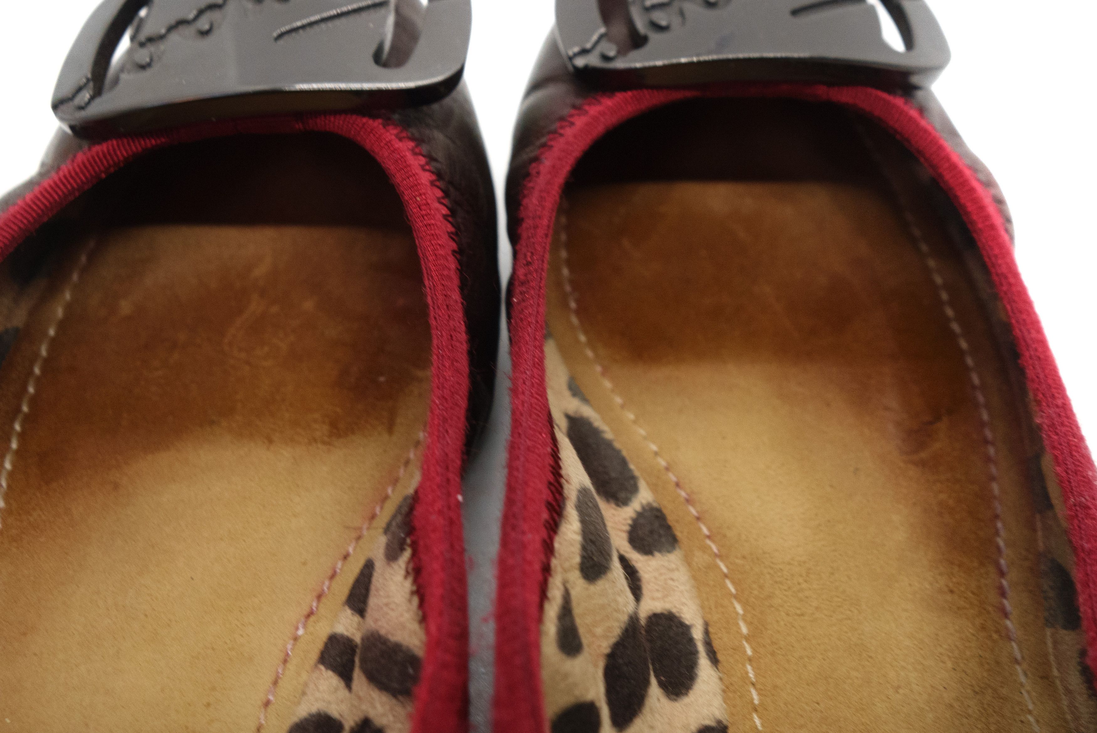 Salvatore Ferragamo 00s My Charm Leather Ballet Flats Buckle Logo Y2K Size US 6 / IT 36 - 5 Thumbnail