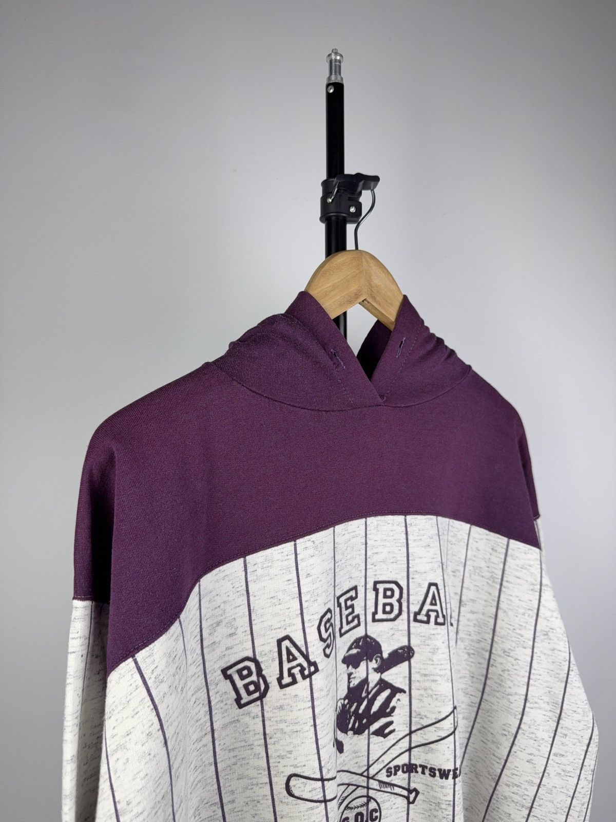 MLB × Vintage Vintage 80s MLB Y2K Logo USA Baseball BOXY Hoodie Size US L / EU 52-54 / 3 - 3 Thumbnail