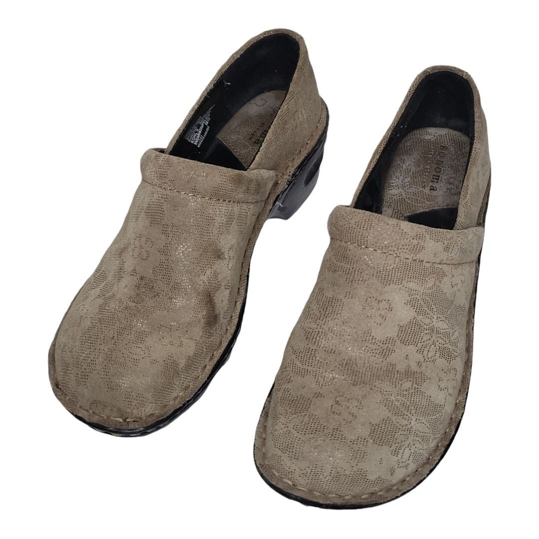 Sonoma Sonoma Lifestyle Clog Women Sz 6.5 Leather Slip On Comfort W Size US 6.5 / IT 36.5 - 3 Thumbnail
