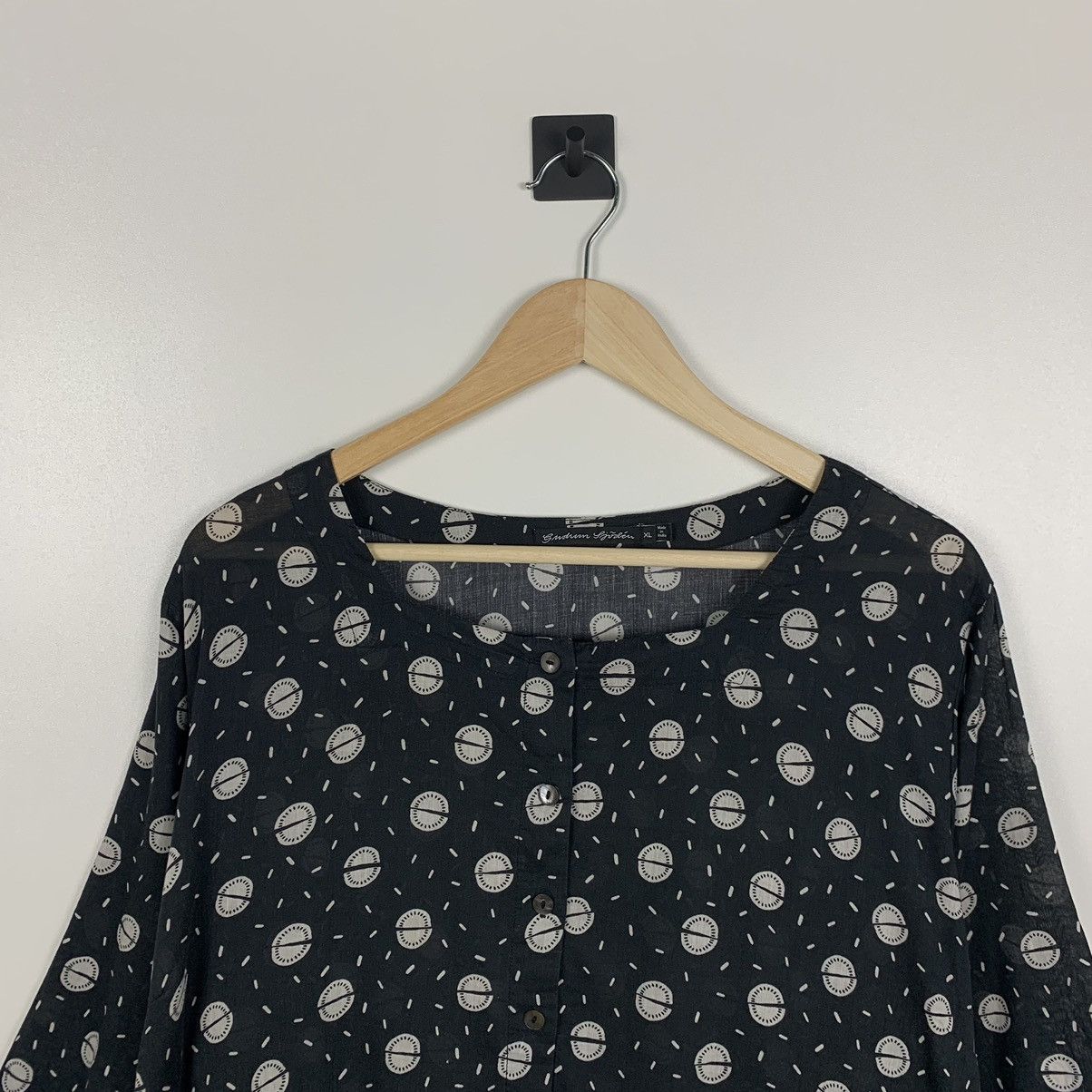 Gudrun Sjoden Women’s Gudrun Sjoden Floral Dress Button Up Short Sleeve XL Size XL / US 12-14 / IT 48-50 - 6 Thumbnail